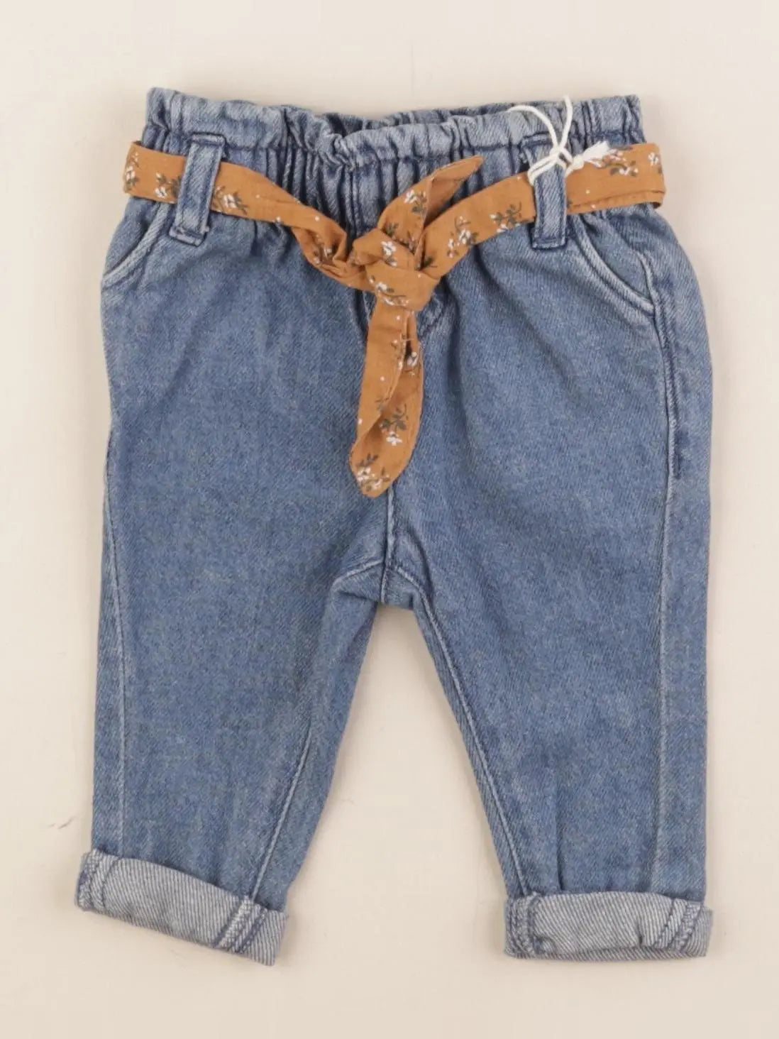 Vertbaudet - pantalon bleu - 3 mois