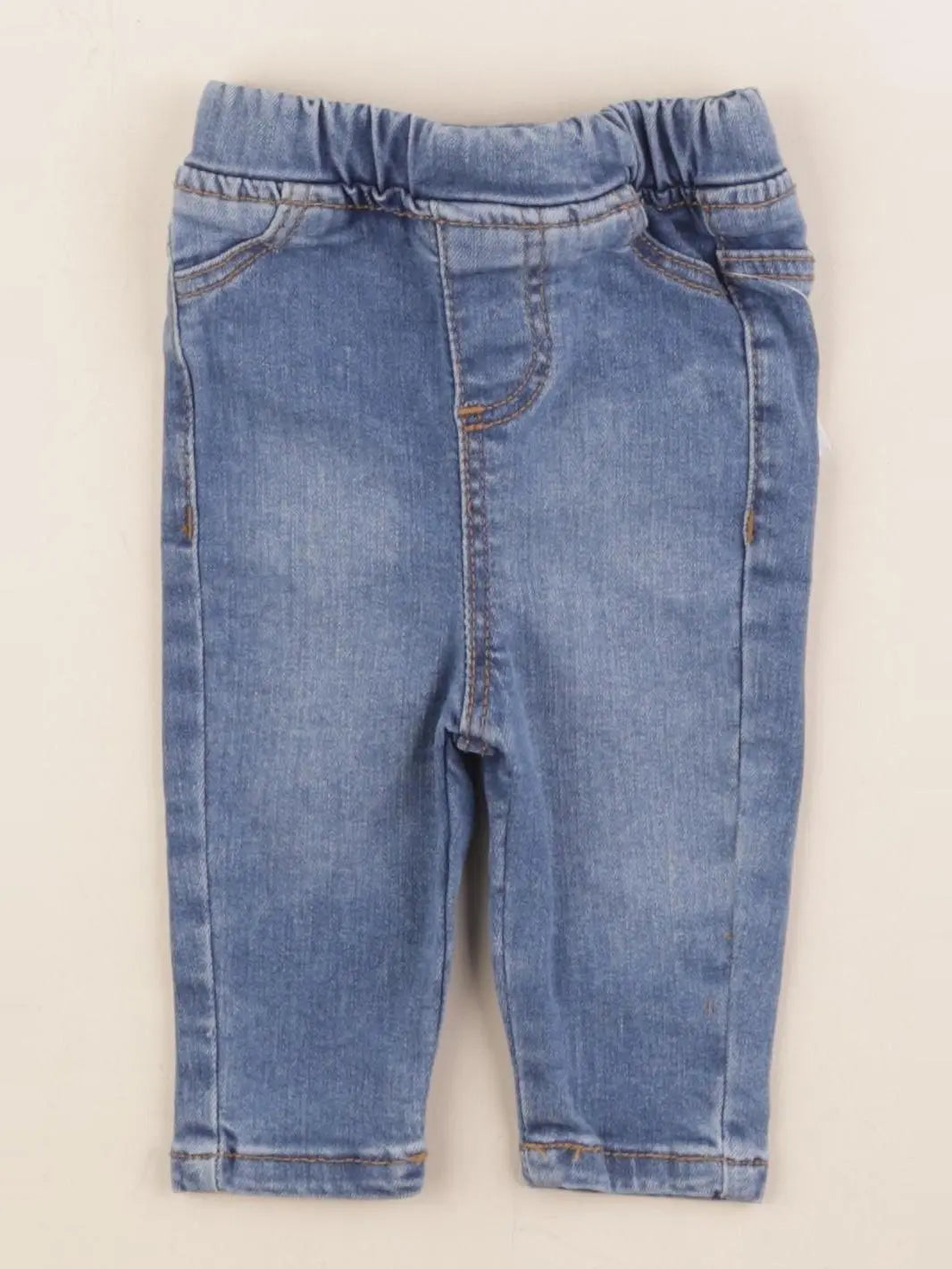 Vertbaudet - jegging bleu - 3 mois