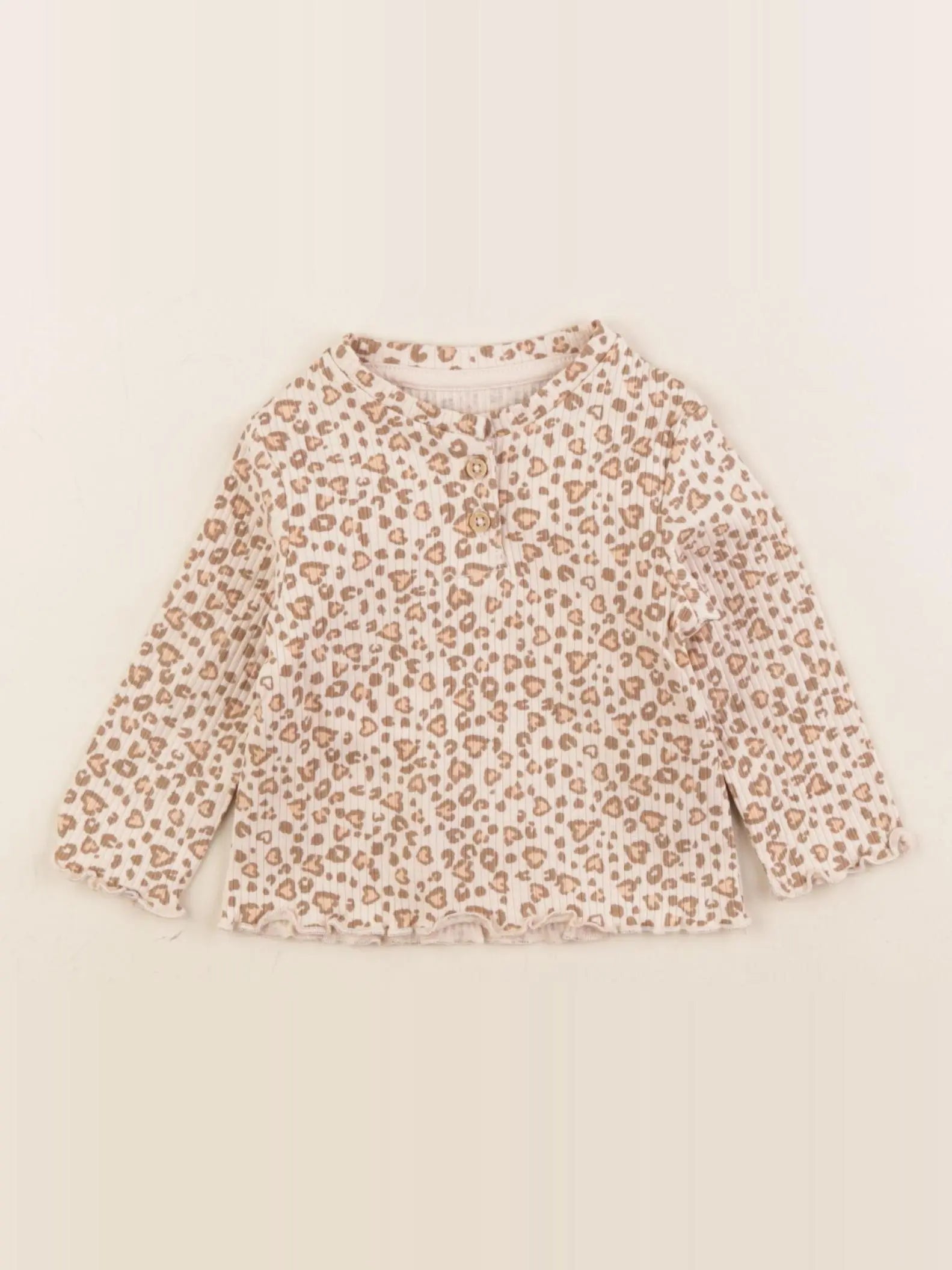 Vertbaudet - tee-shirt beige - 3 mois