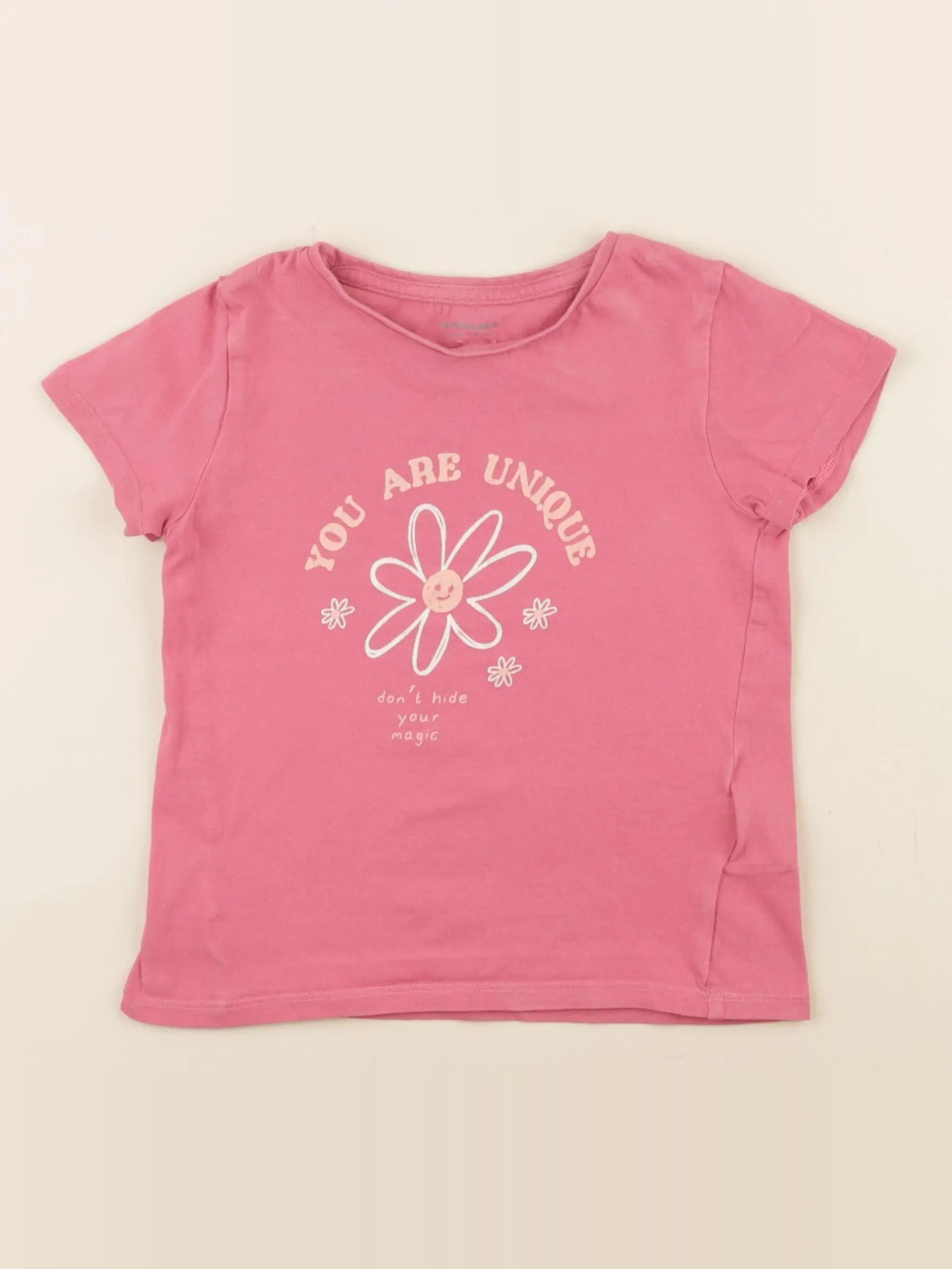 Vertbaudet - tee-shirt rose - 5 ans