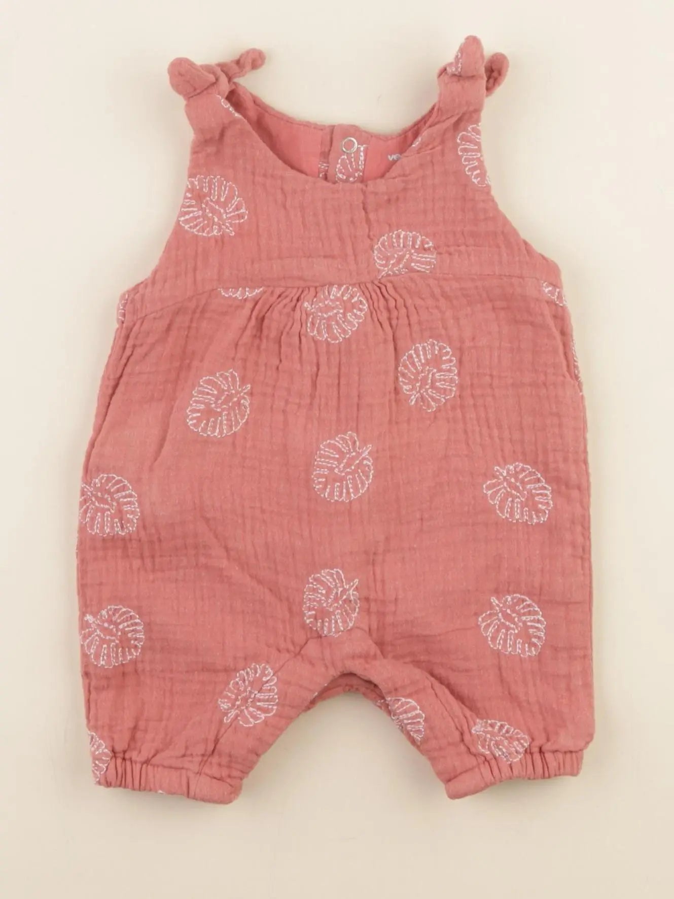 Vertbaudet - combinaison rose - 1 mois