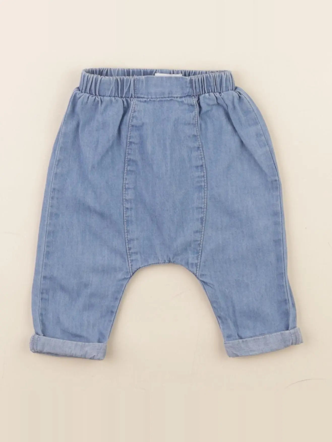 Vertbaudet - sarouel bleu - 1 mois