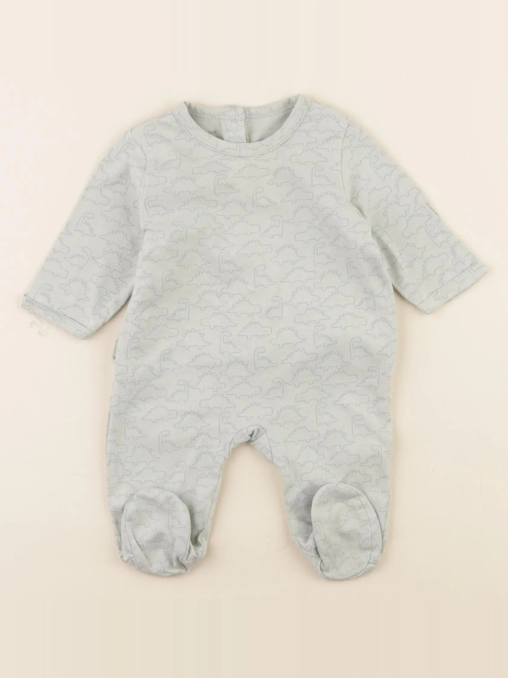 Vertbaudet - pyjama coton vert - 1 mois