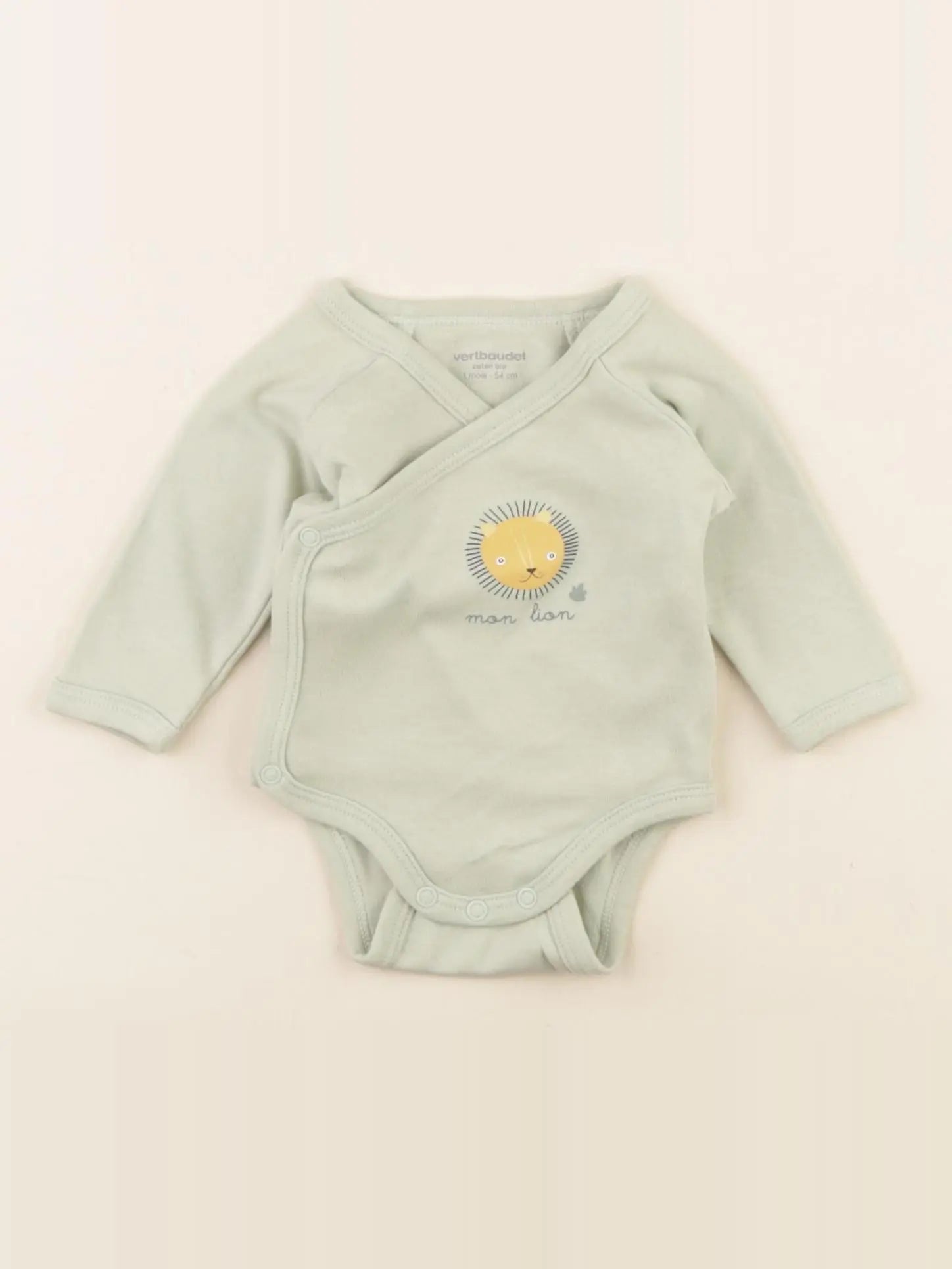 Vertbaudet - body vert - 1 mois