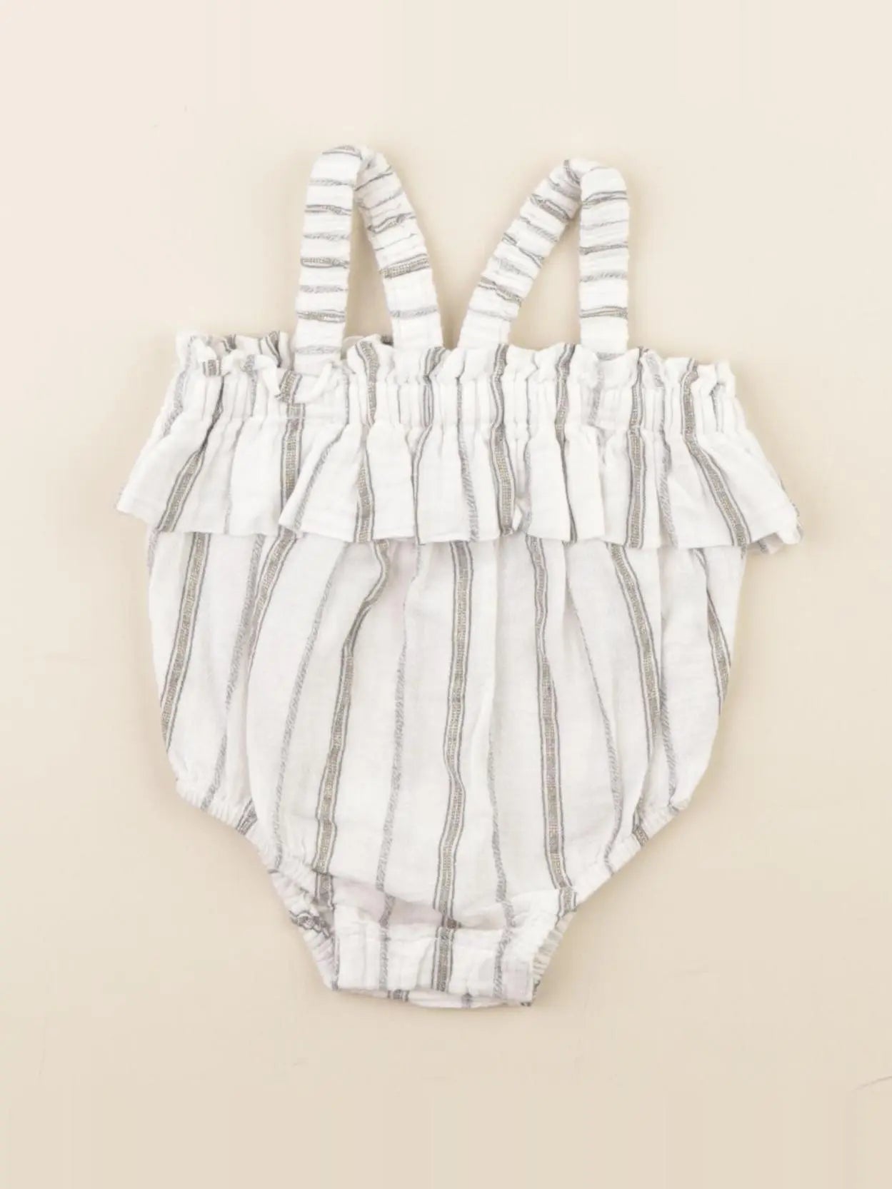 Vertbaudet - combinaison blanc, or - 1 mois