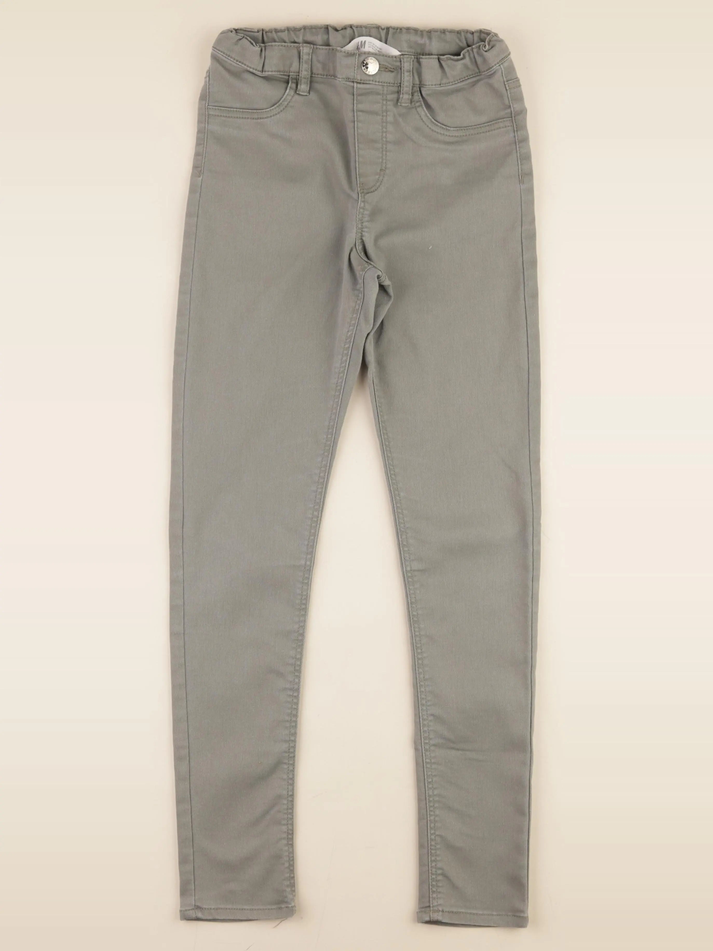 H&M - jegging gris - 10/11 ans