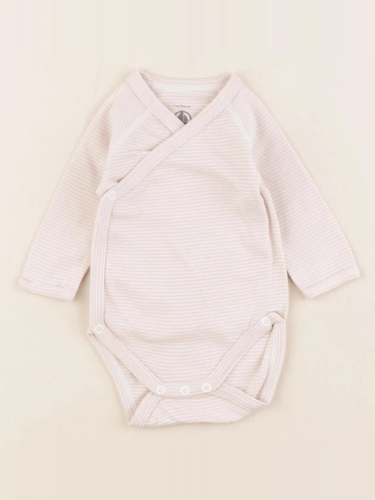 Petit Bateau - body rose - 1 mois
