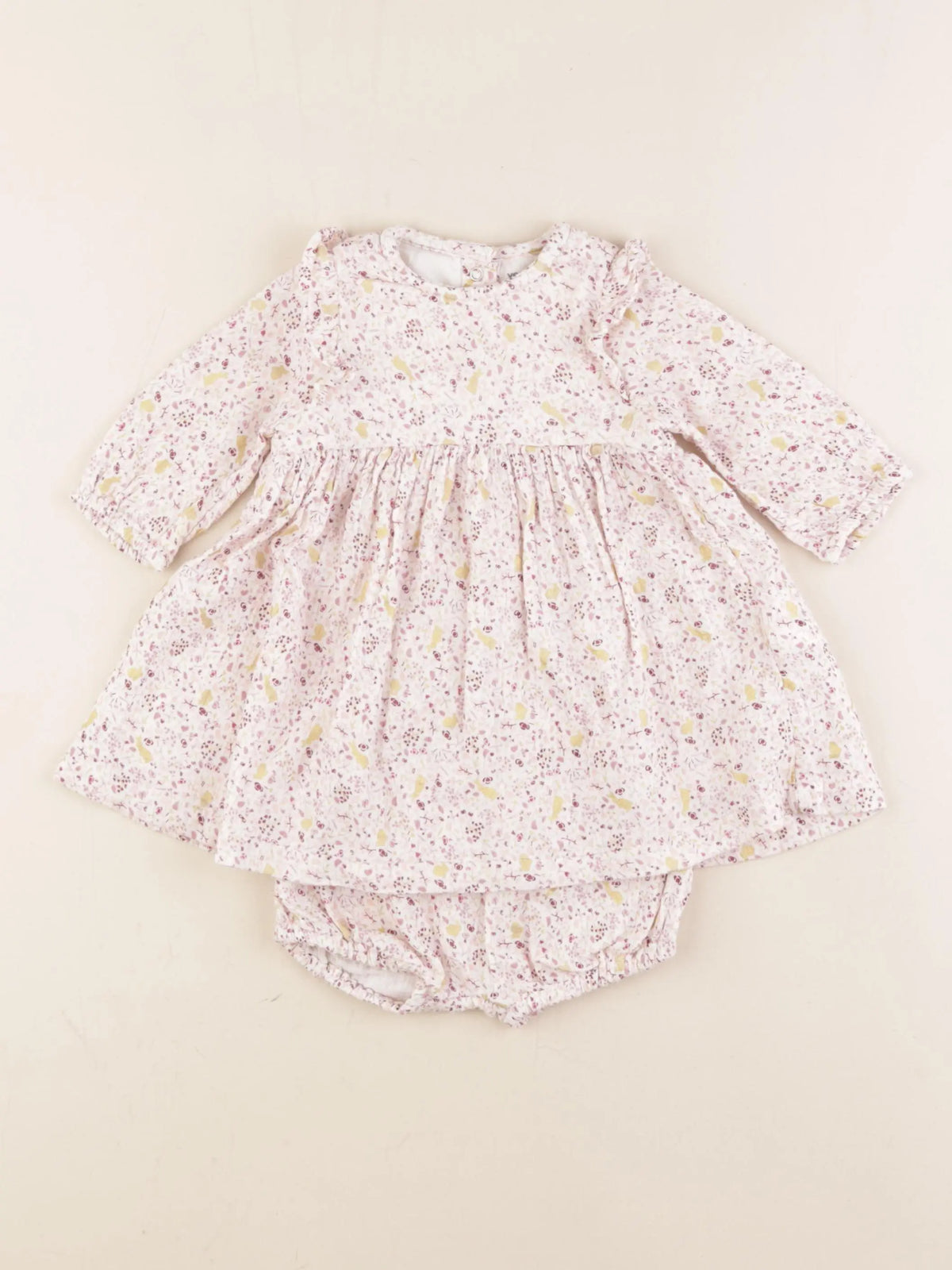 Vertbaudet - robe rose - 6 mois