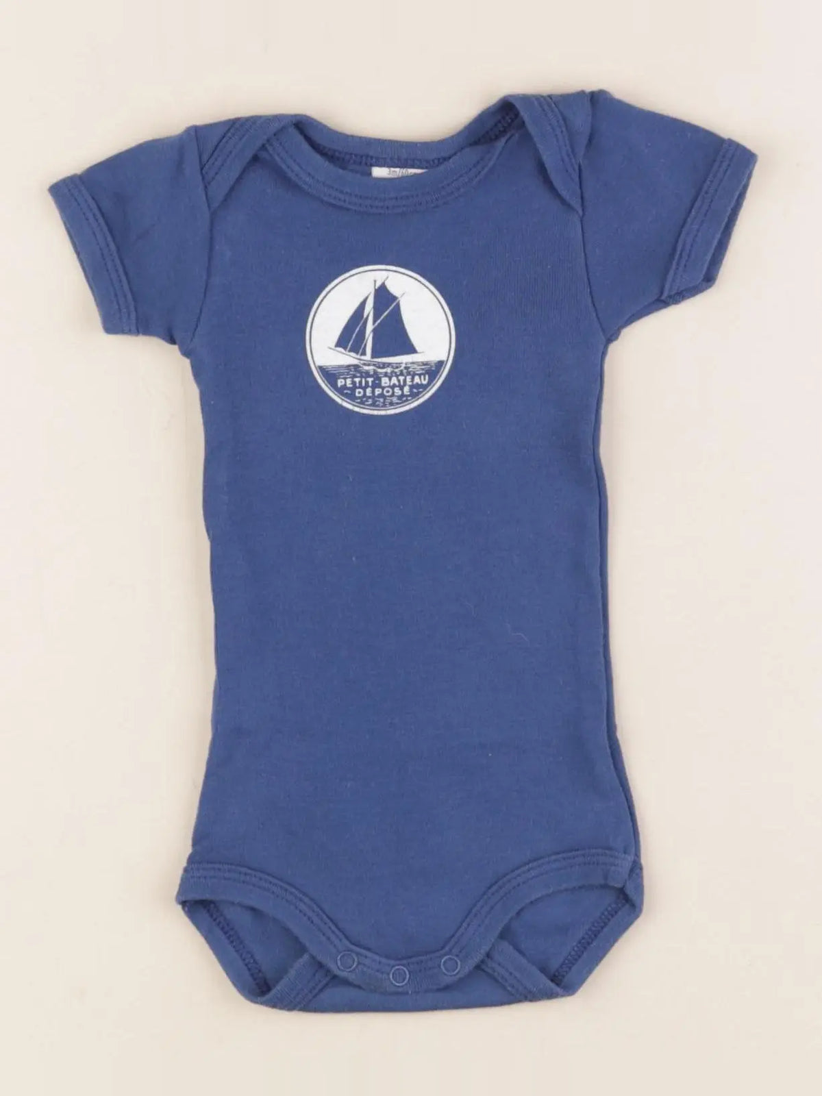 Petit Bateau - body bleu - 3 mois