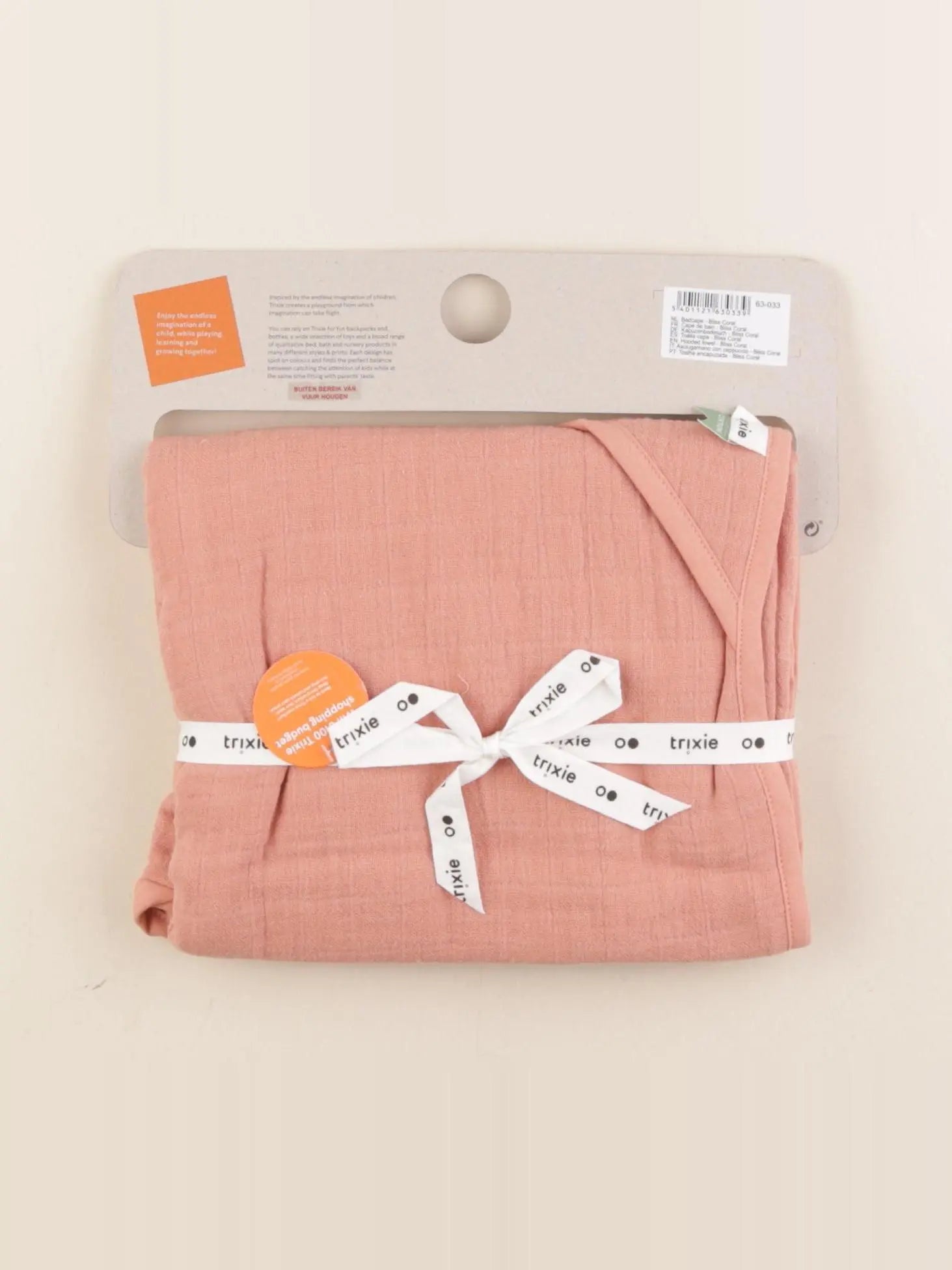 Trixie - cape de bain rose - 75x75 cm