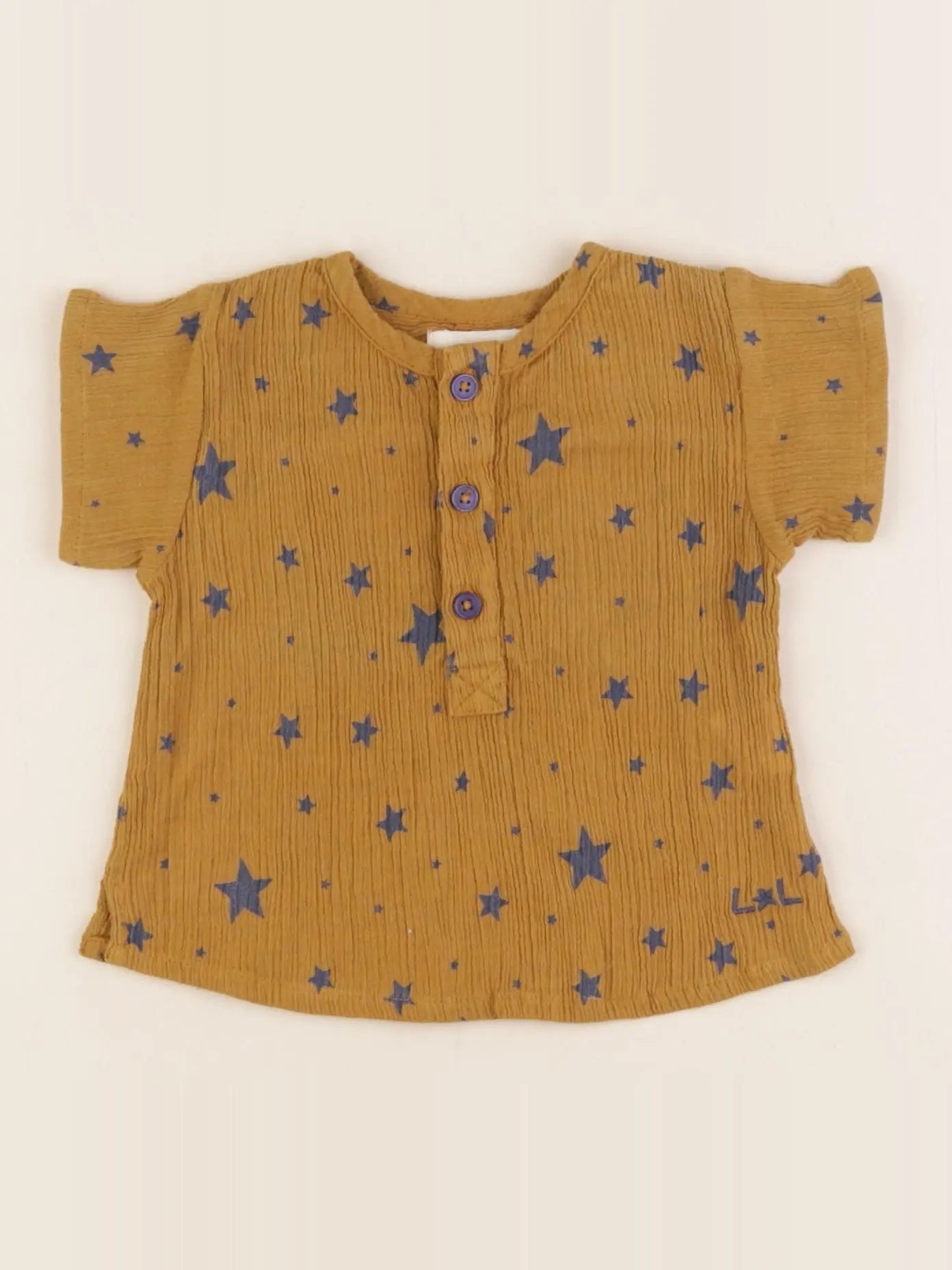 Louis Louise - blouse marron - 3 mois