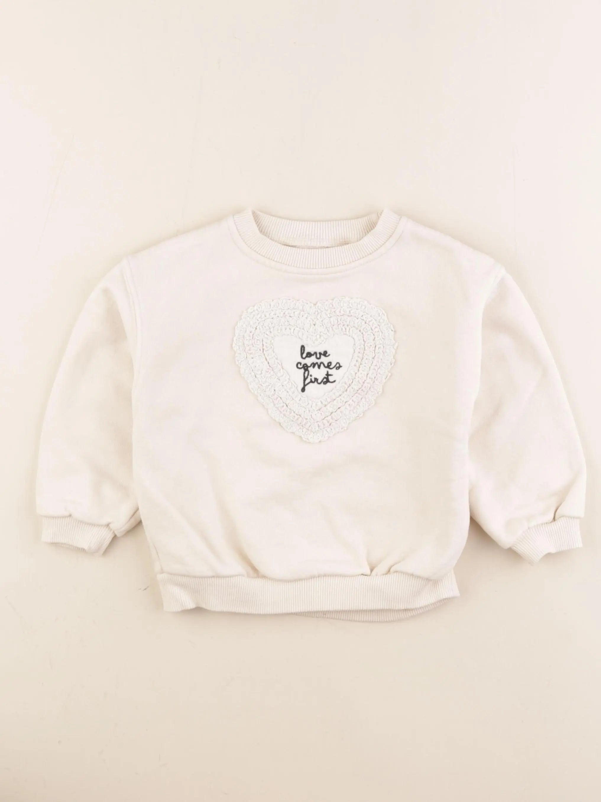 Zara - sweat beige - 2 ans