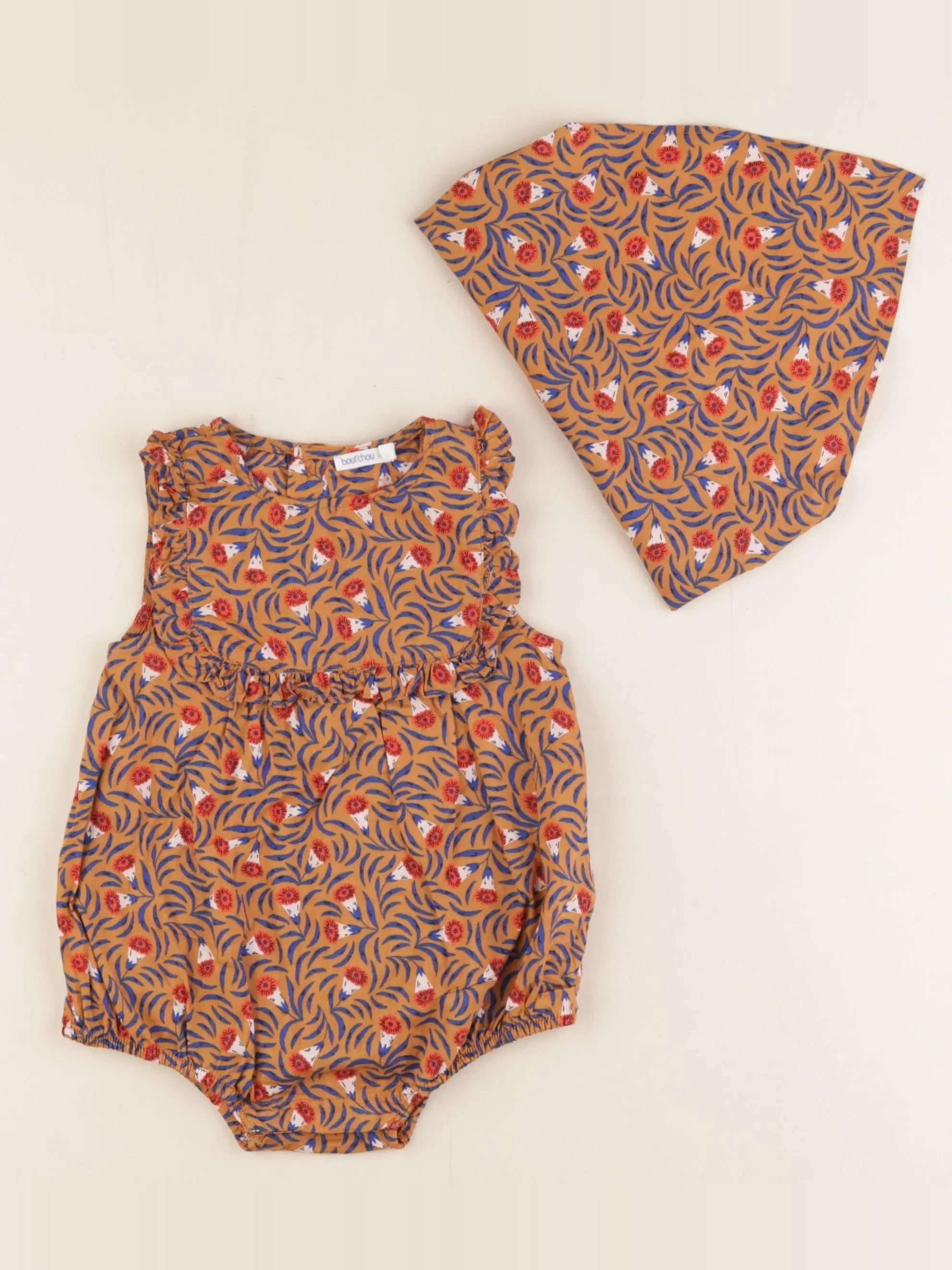 Boutchou - combinaison marron - 12 mois