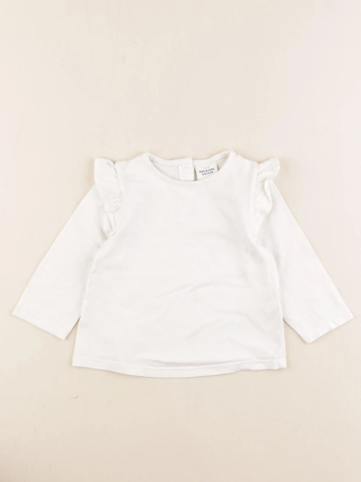Tape à l'oeil - tee-shirt blanc - 12 mois