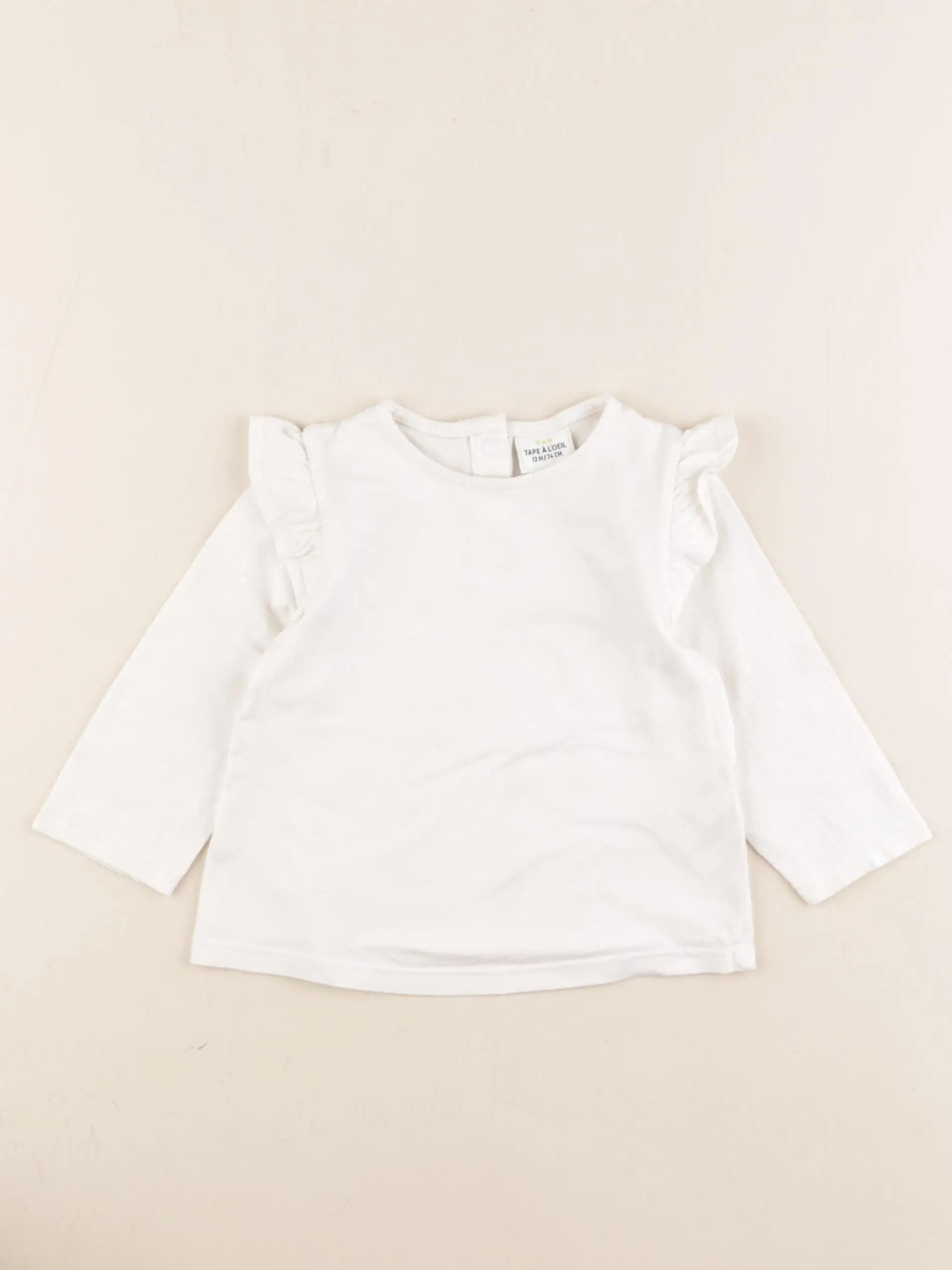 Tape à l'oeil - tee-shirt blanc - 12 mois