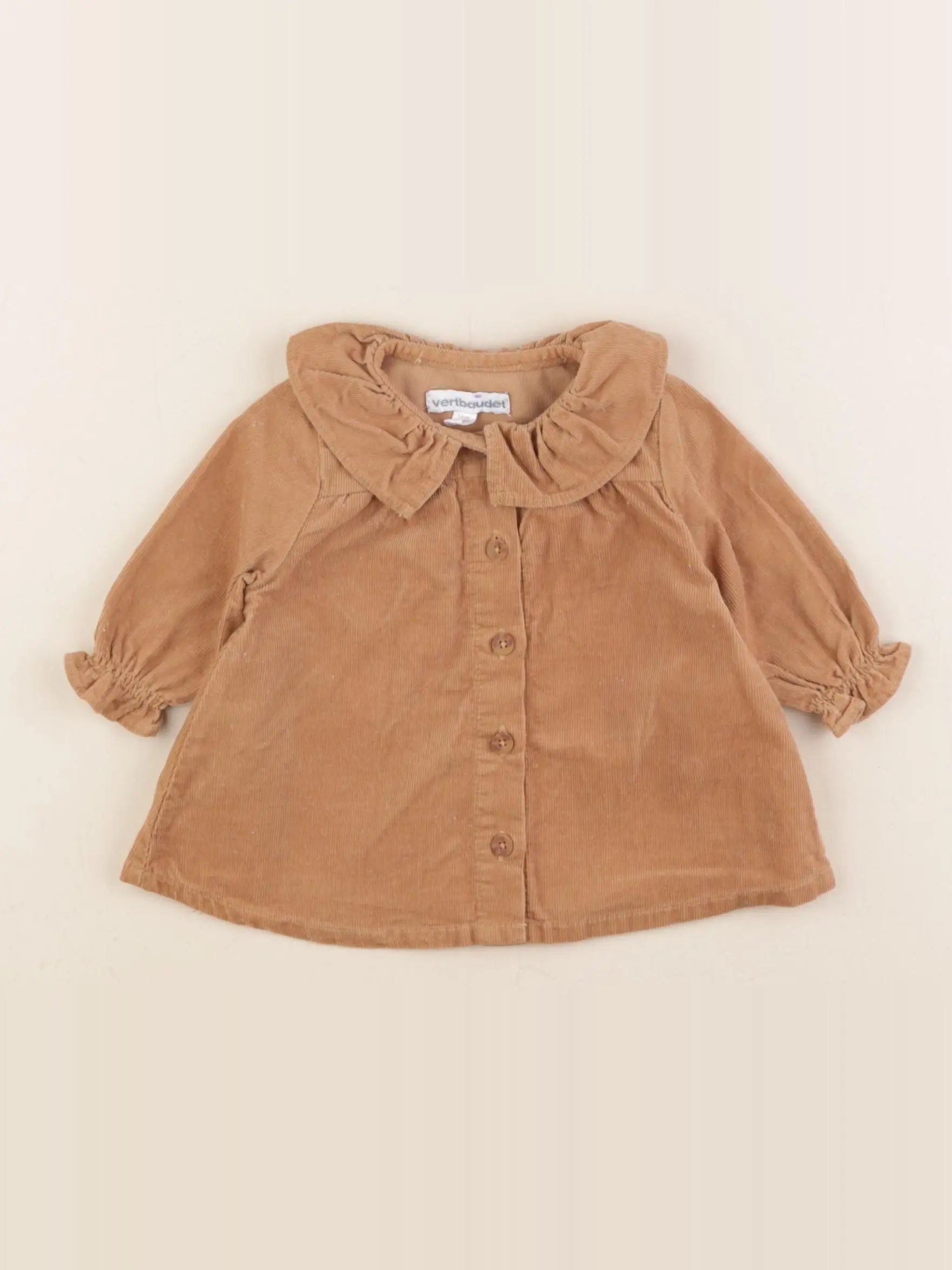 Vertbaudet - robe marron - 1 mois
