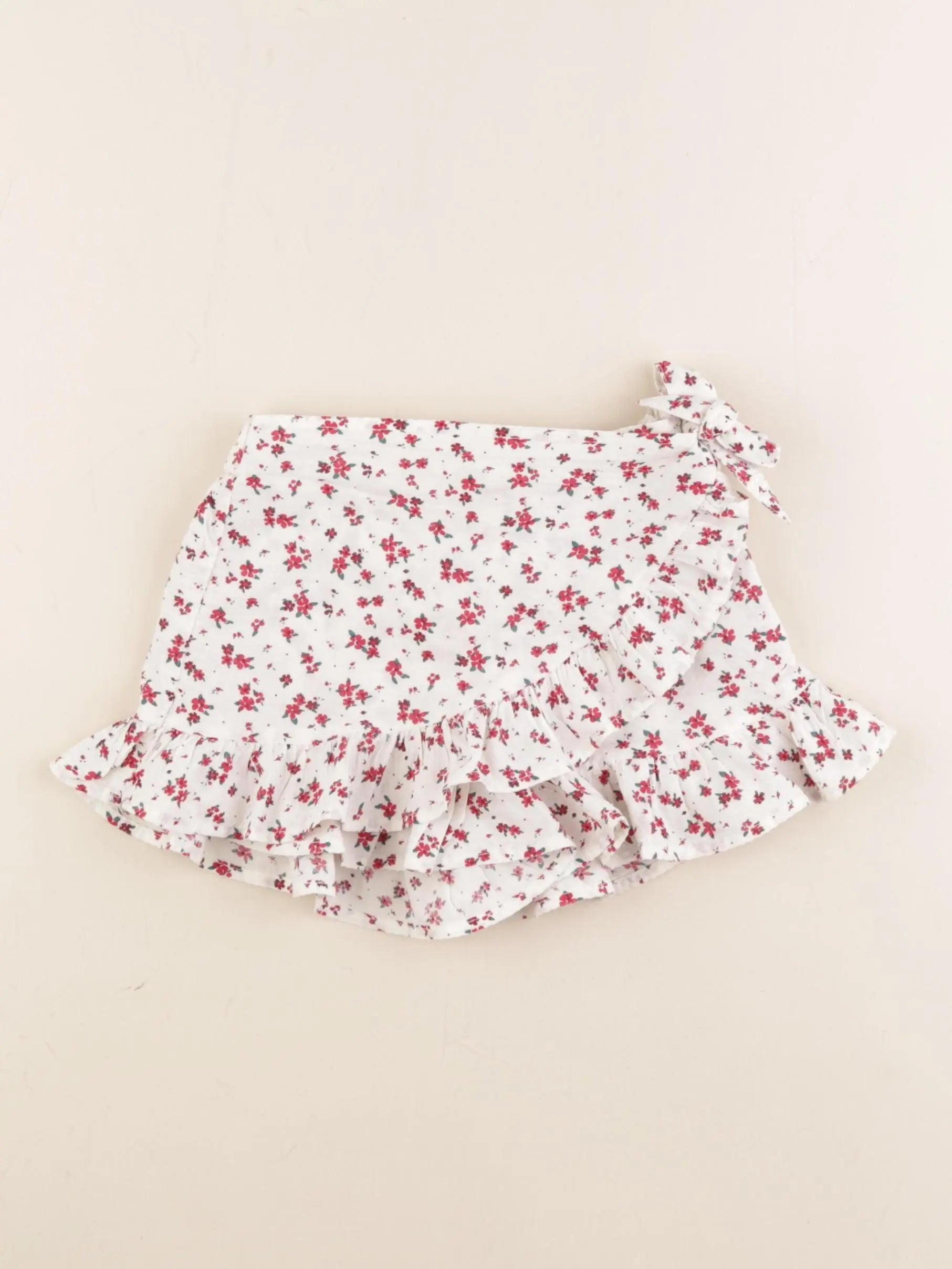 Vertbaudet - jupe short beige - 2 ans