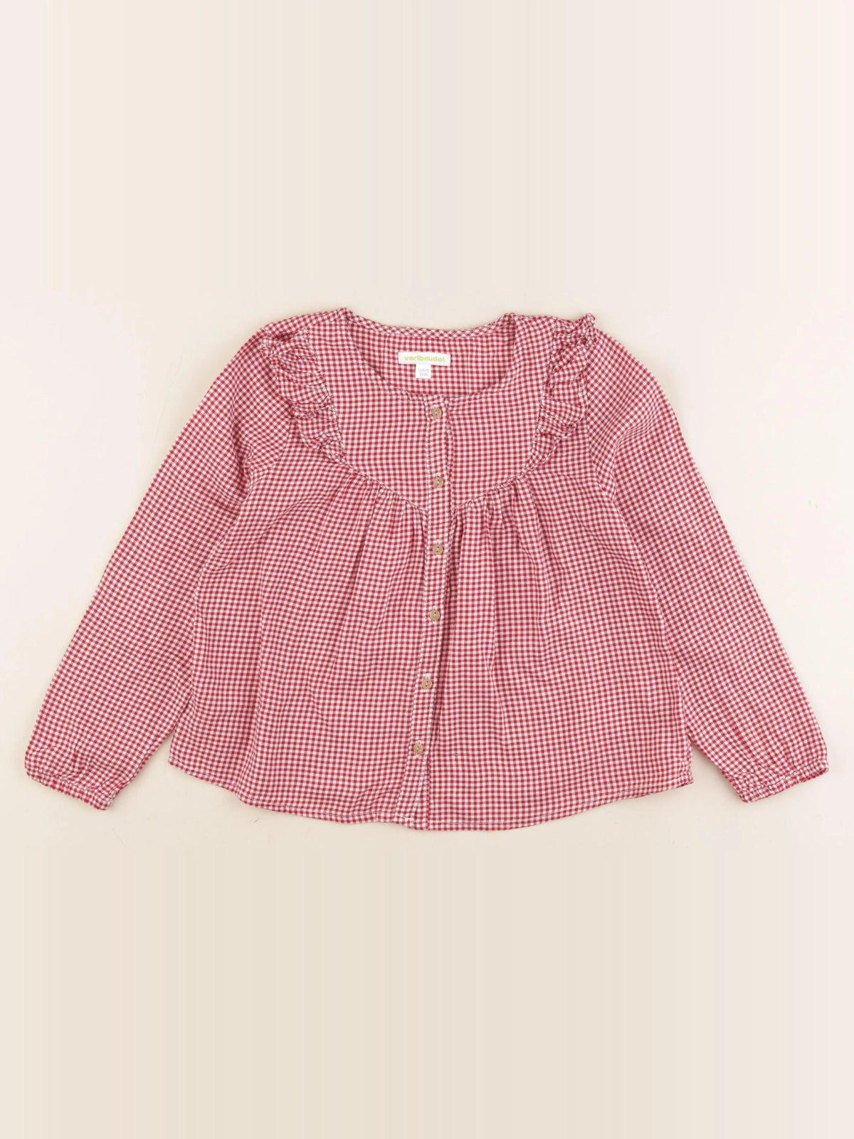 Vertbaudet - blouse rouge - 8 ans