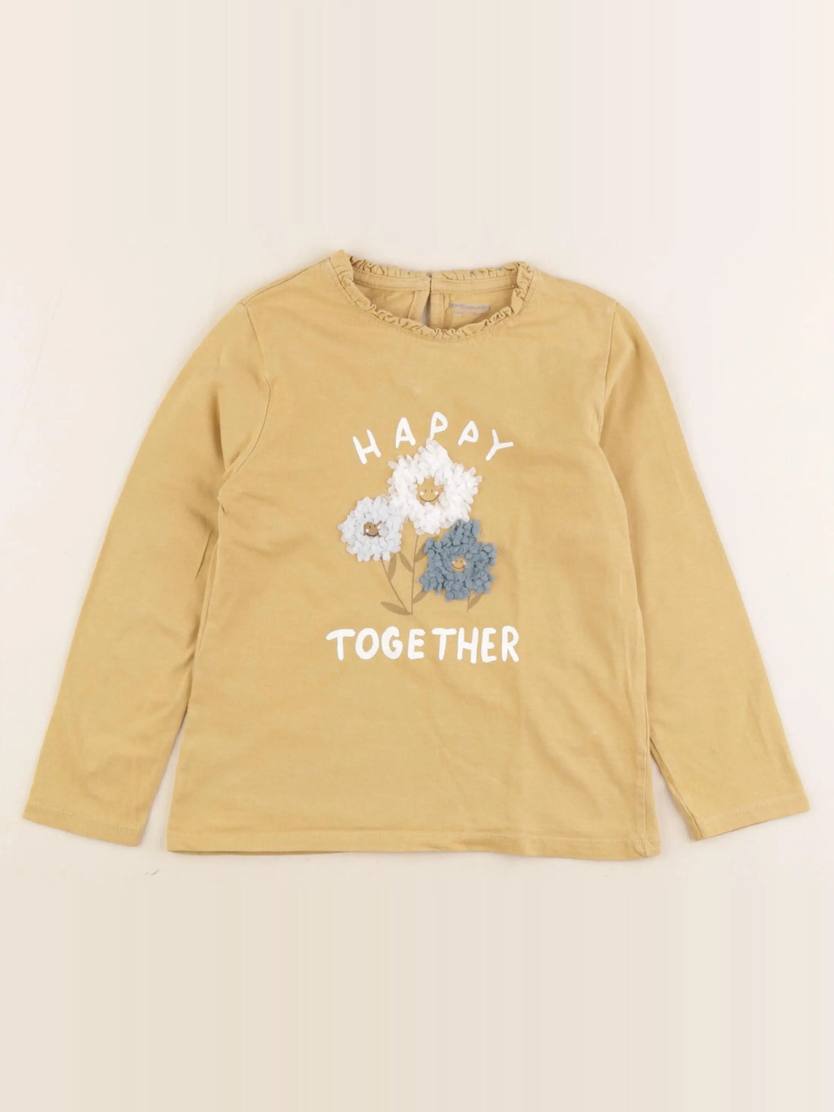 Vertbaudet - tee-shirt jaune - 6 ans