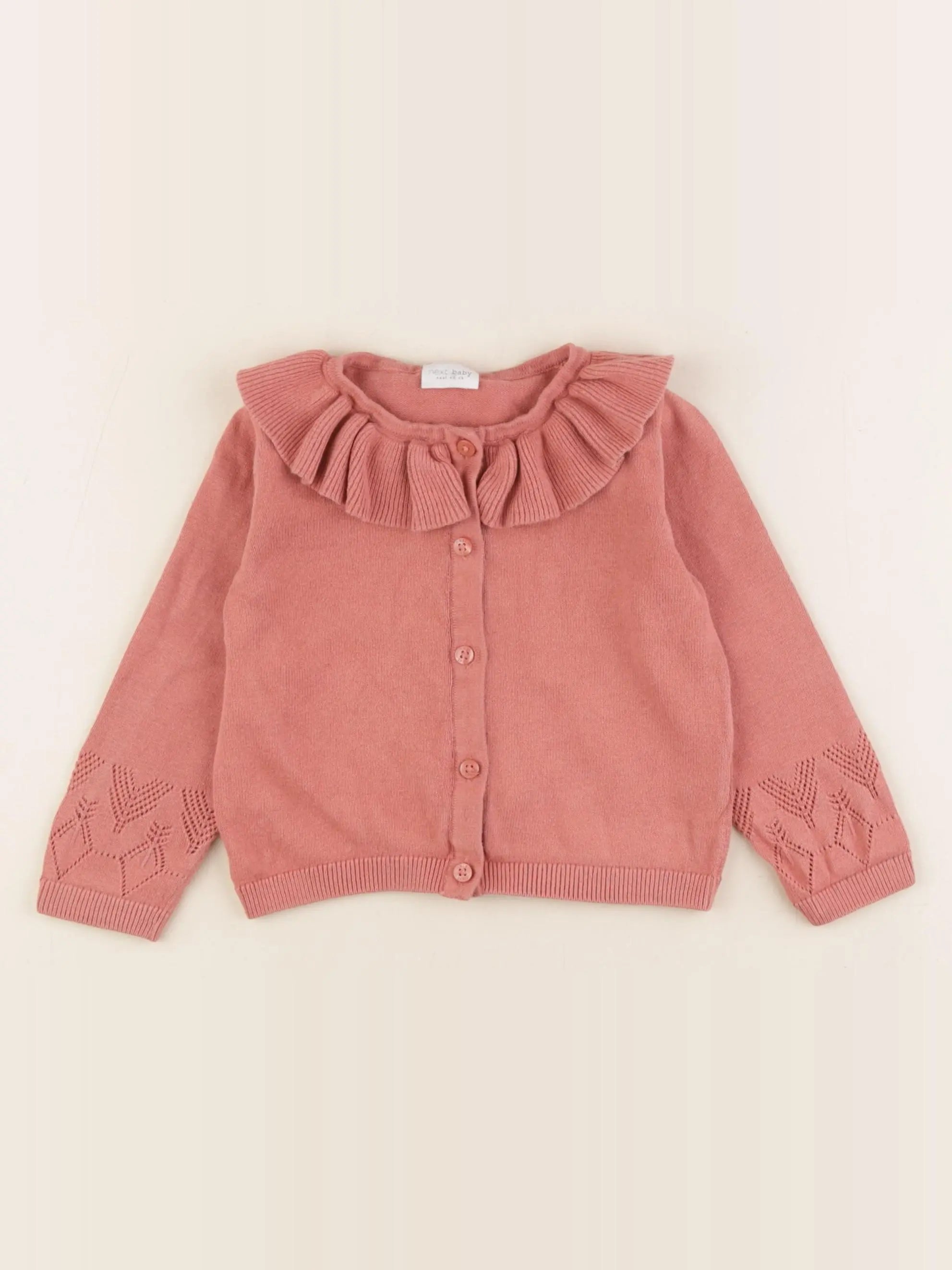 Next - gilet rose - 12/18 mois