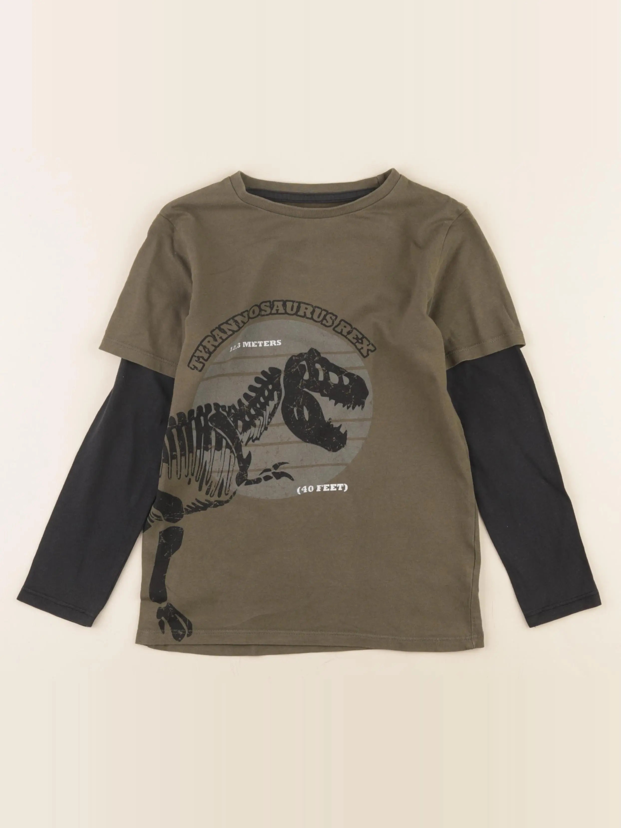 Vertbaudet - tee-shirt vert - 8 ans