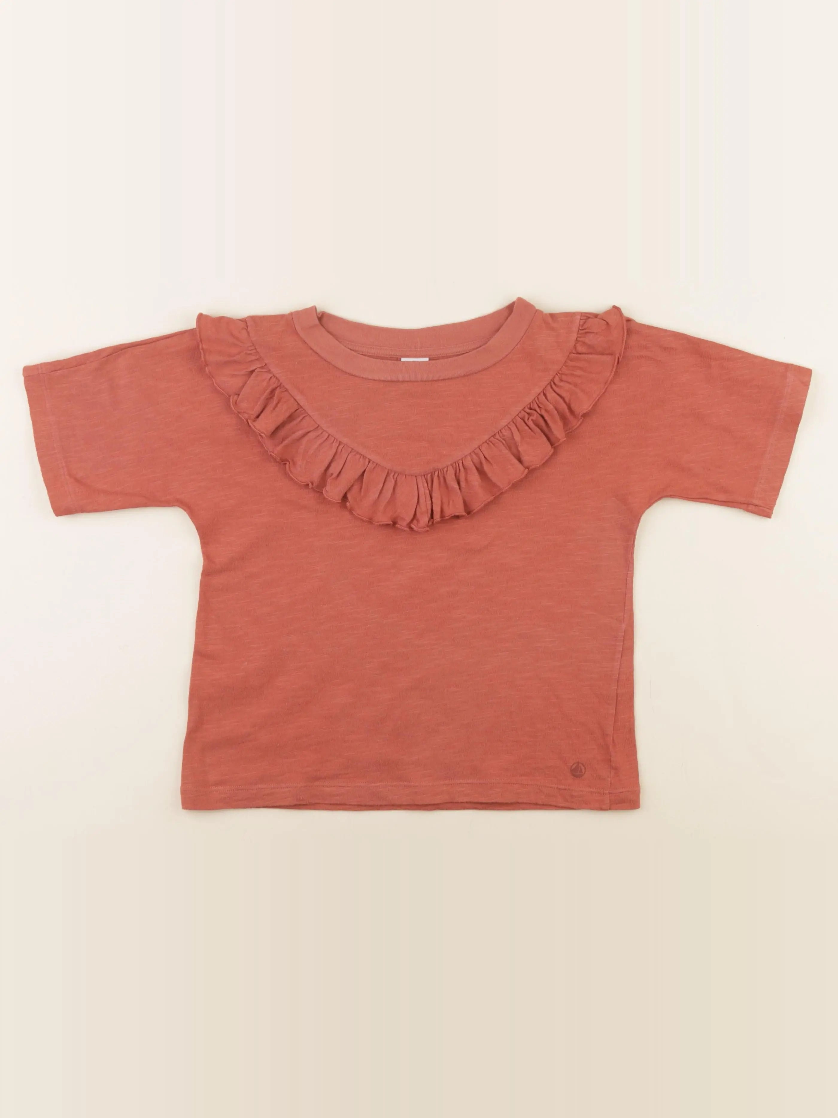Petit Bateau - tee-shirt rose - 8 ans