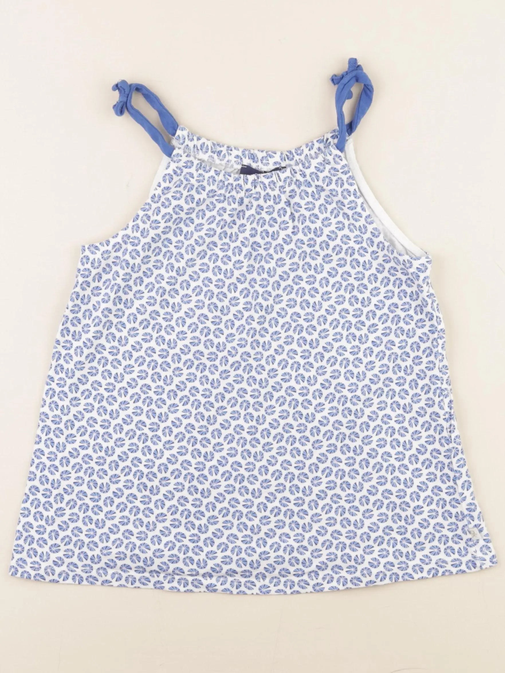 Okaidi - débardeur blanc, bleu - 8 ans