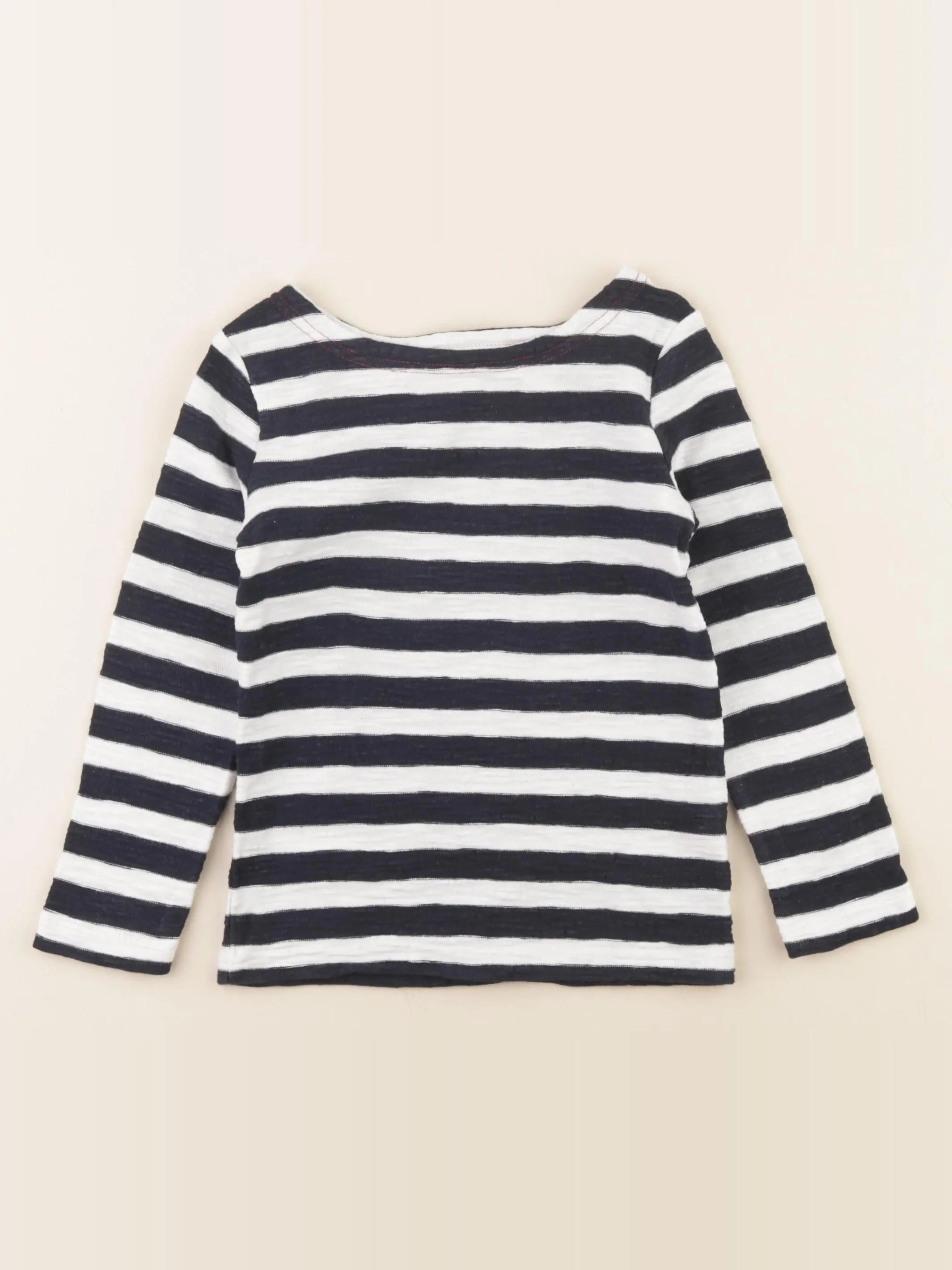 Monoprix - tee-shirt blanc, bleu - 3 ans
