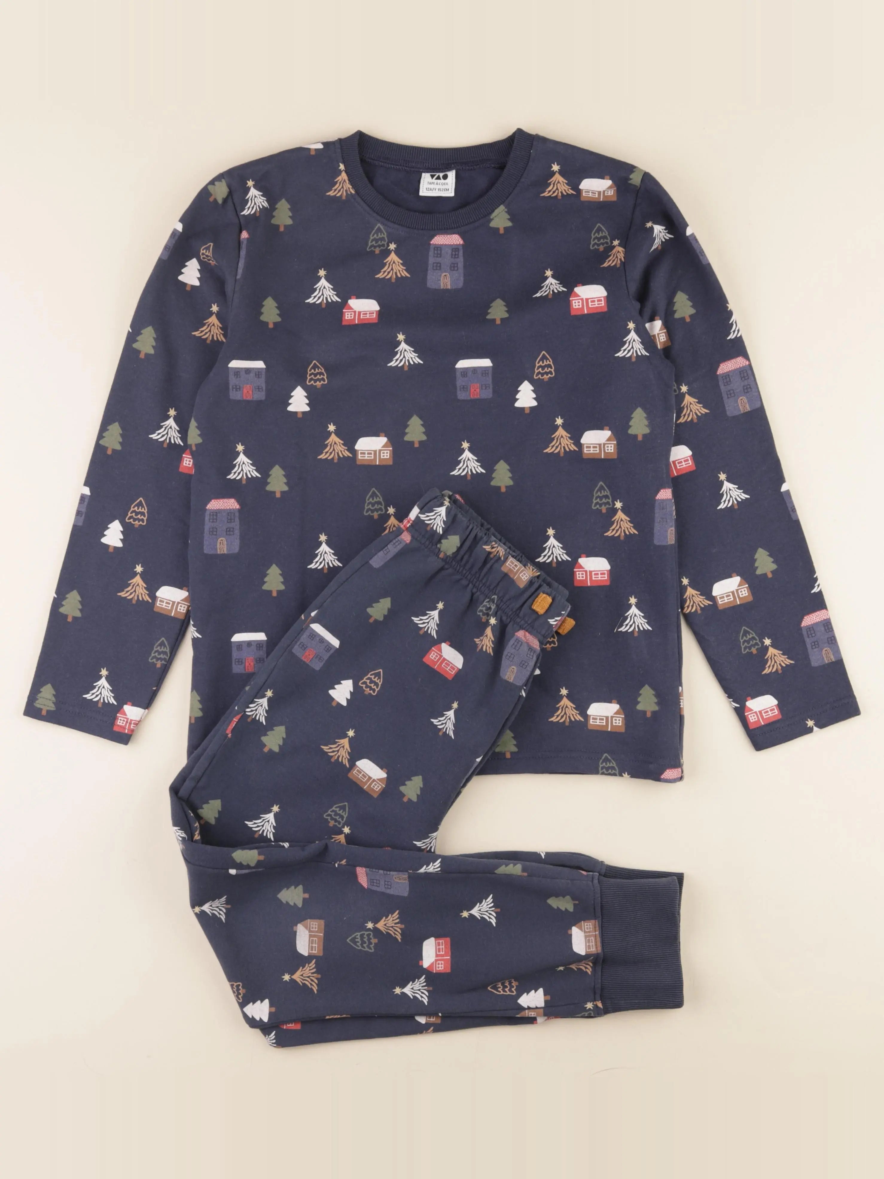 Tape à l'oeil - pyjama coton bleu - 12 ans