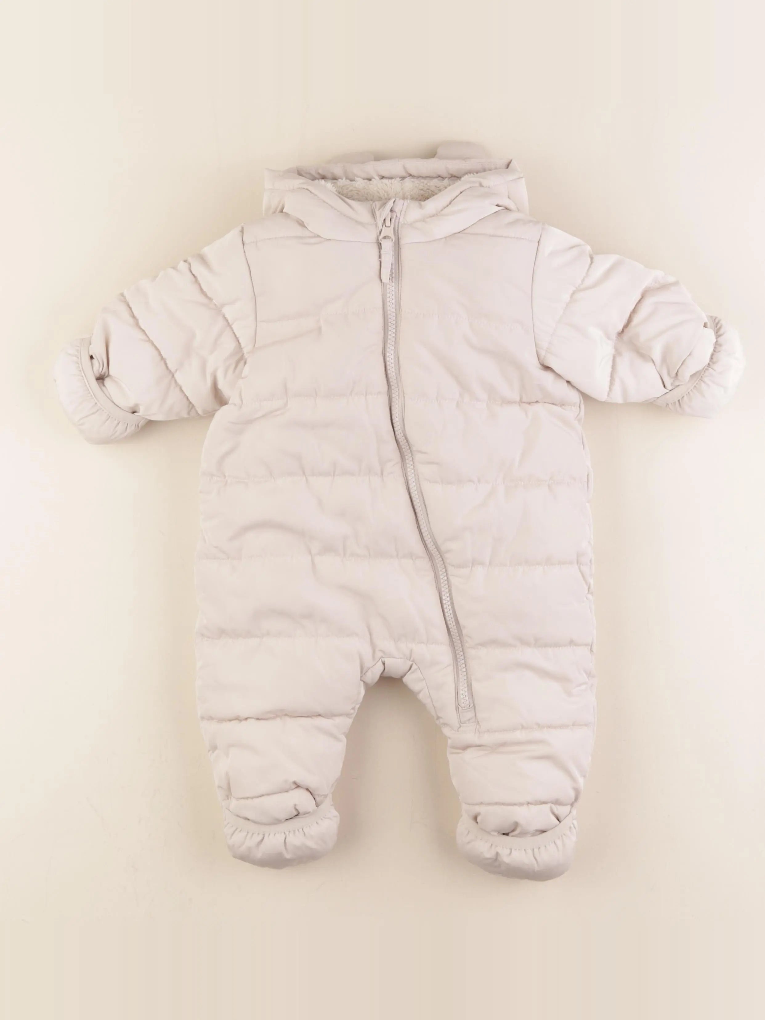 H&M - combi-pilote beige - 2/4 mois