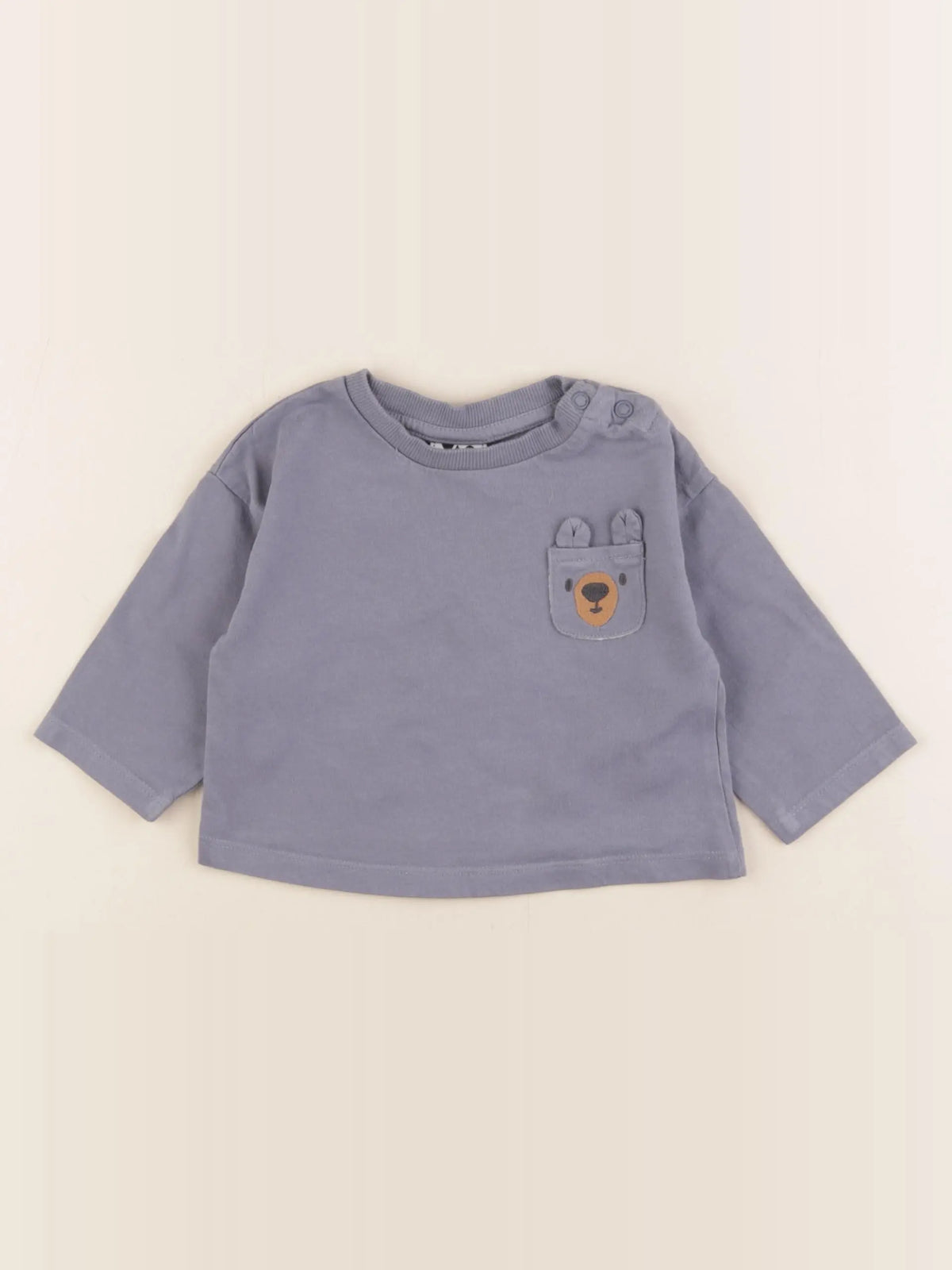 Tape à l'oeil - tee-shirt bleu - 6 mois