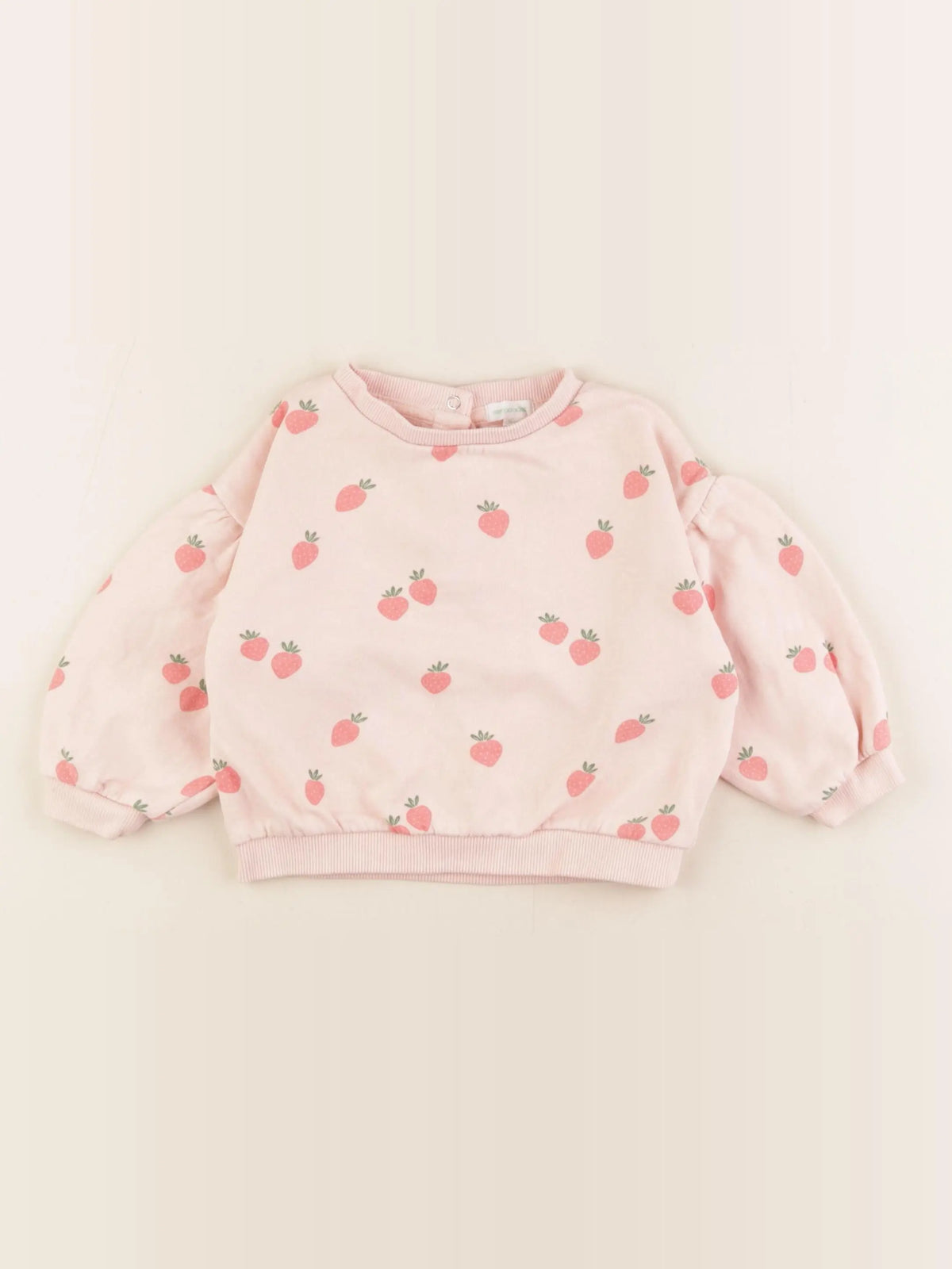 Vertbaudet - sweat rose - 12 mois