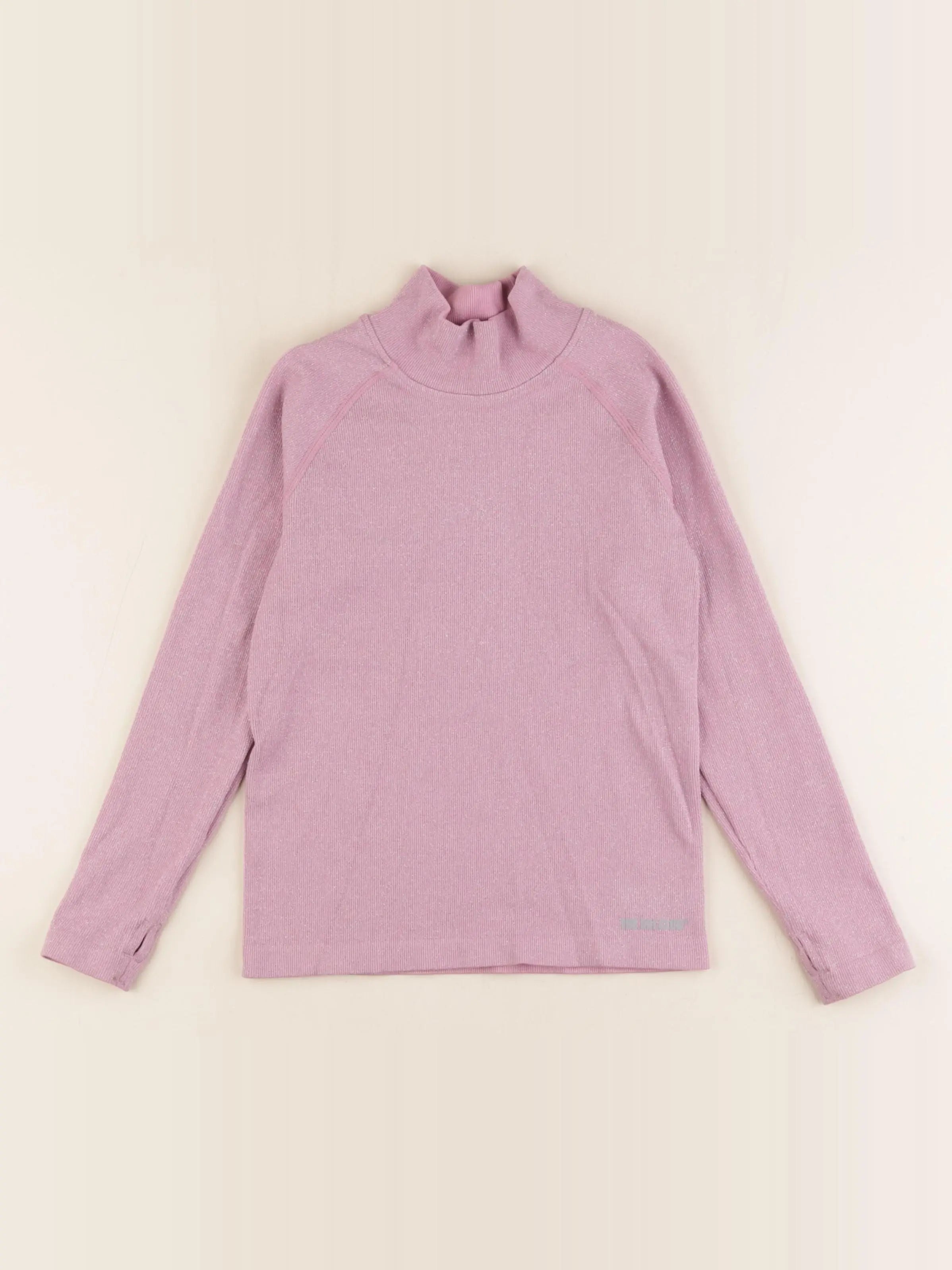 Zara - sous-pull technique rose, argent - 6 ans