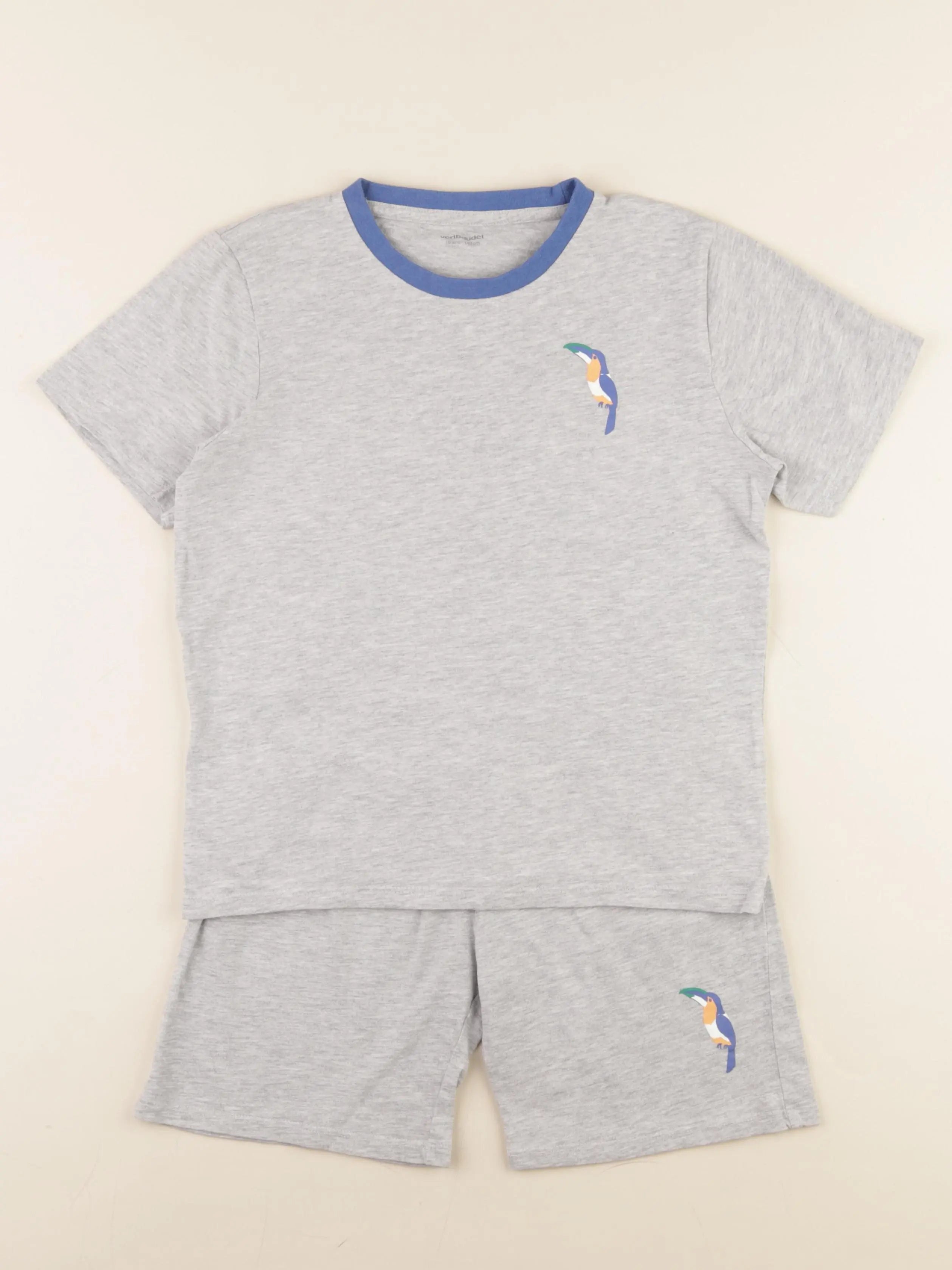 Vertbaudet - pyjama coton gris - 10 ans