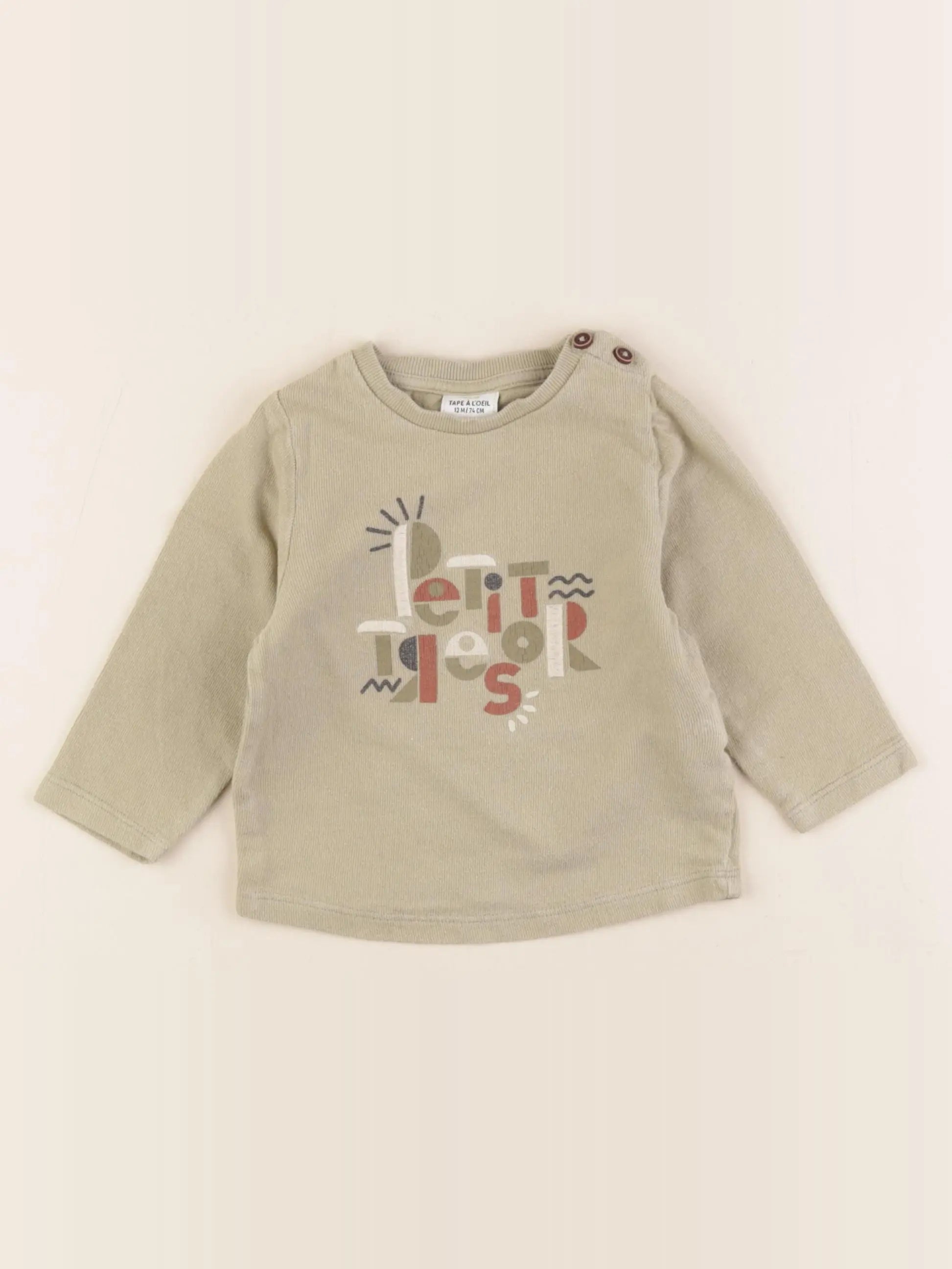 Tape à l'oeil - tee-shirt vert - 12 mois