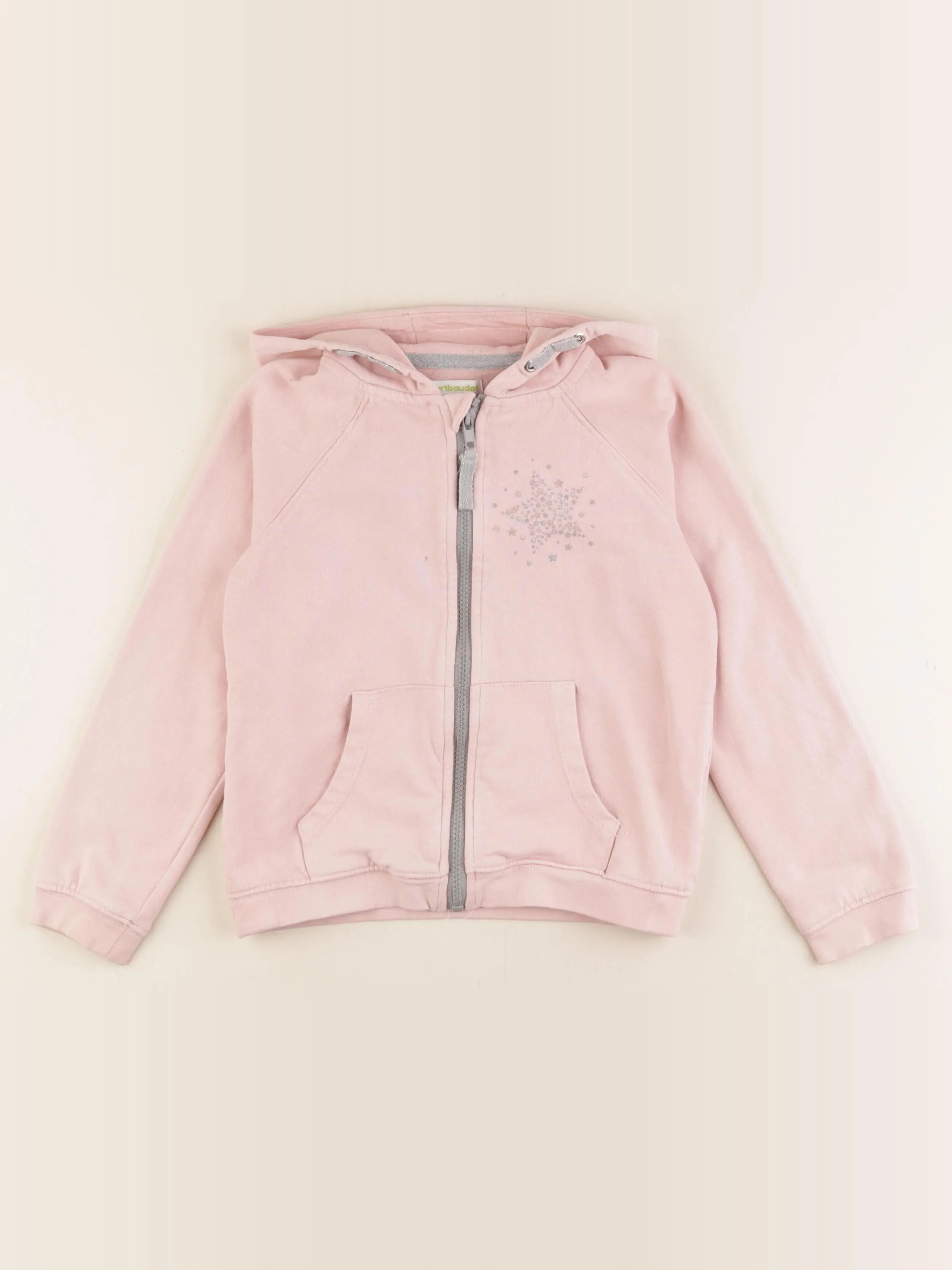 Vertbaudet - sweat rose - 8 ans