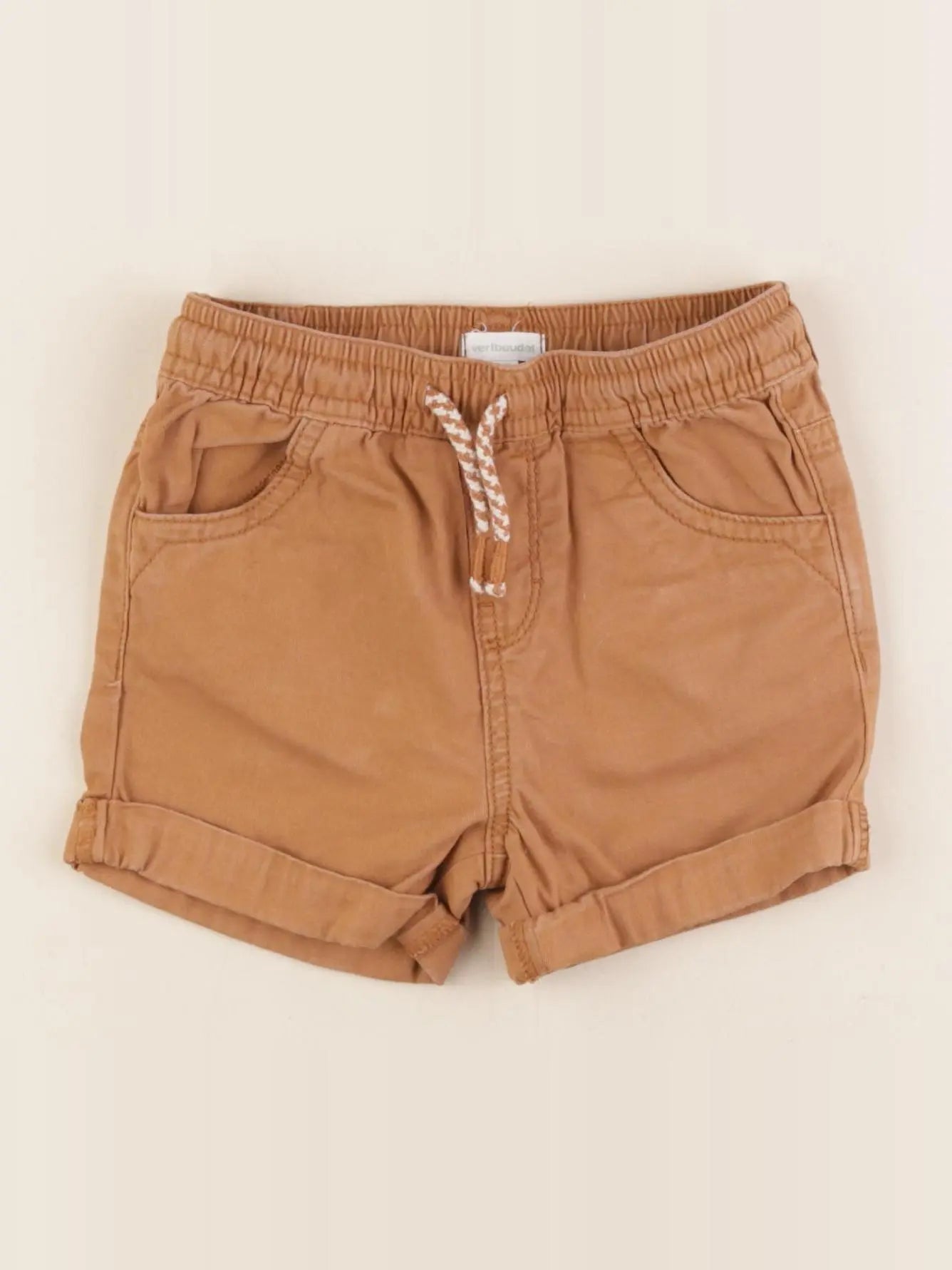 Vertbaudet - short marron - 24 mois