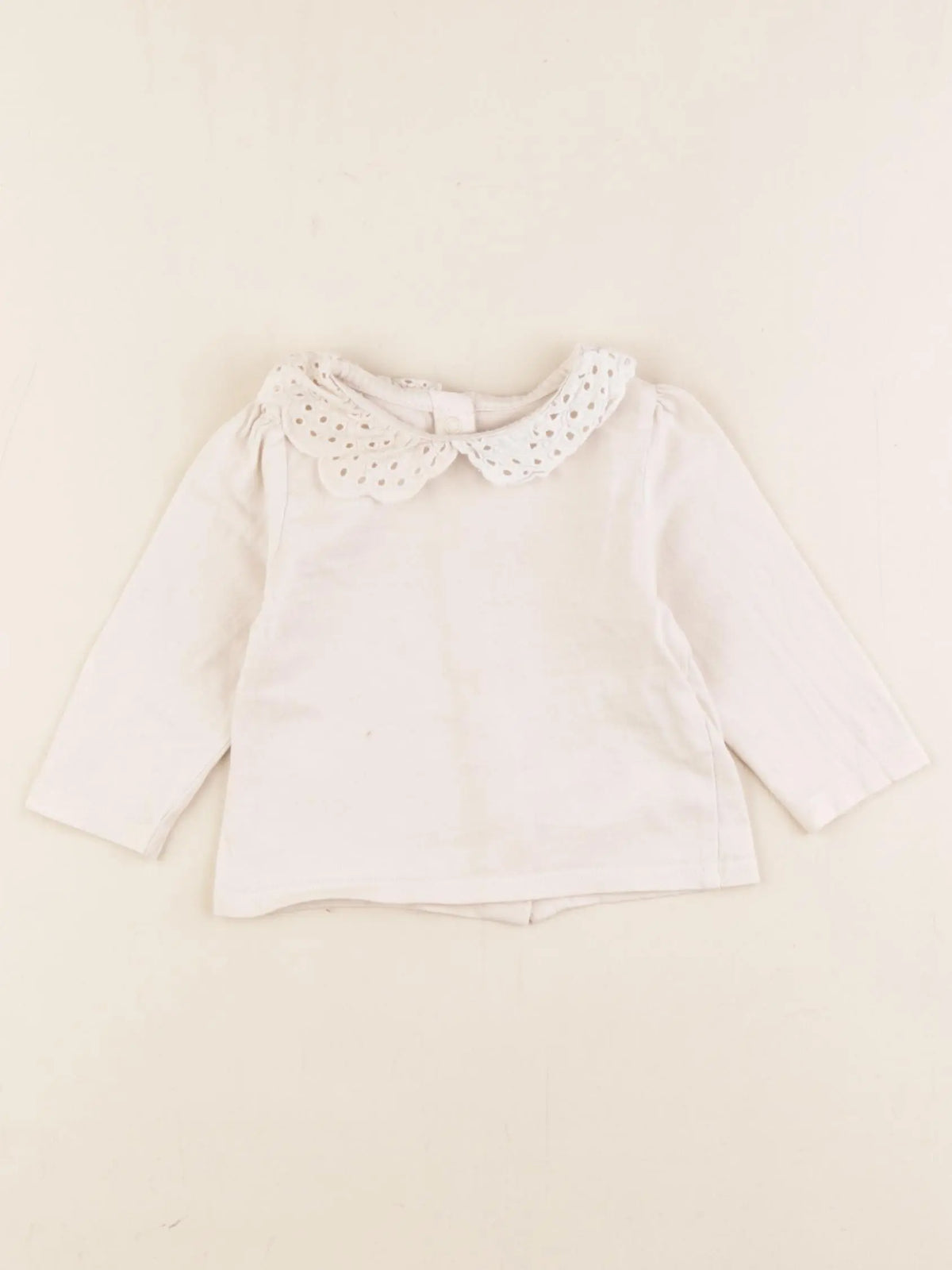 Vertbaudet - tee-shirt beige - 3 mois