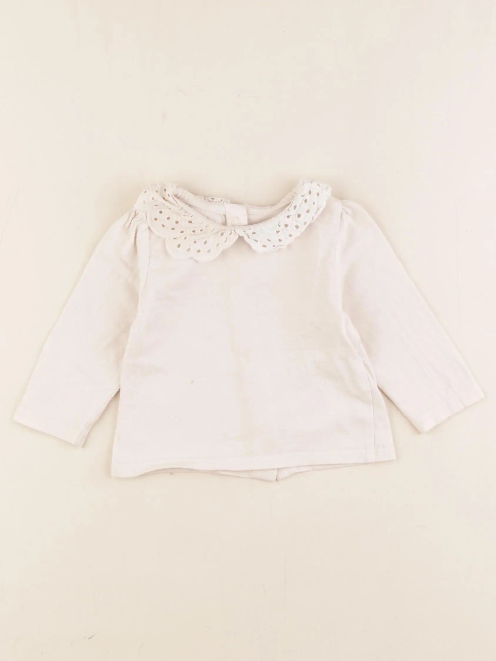 Vertbaudet - tee-shirt beige - 3 mois