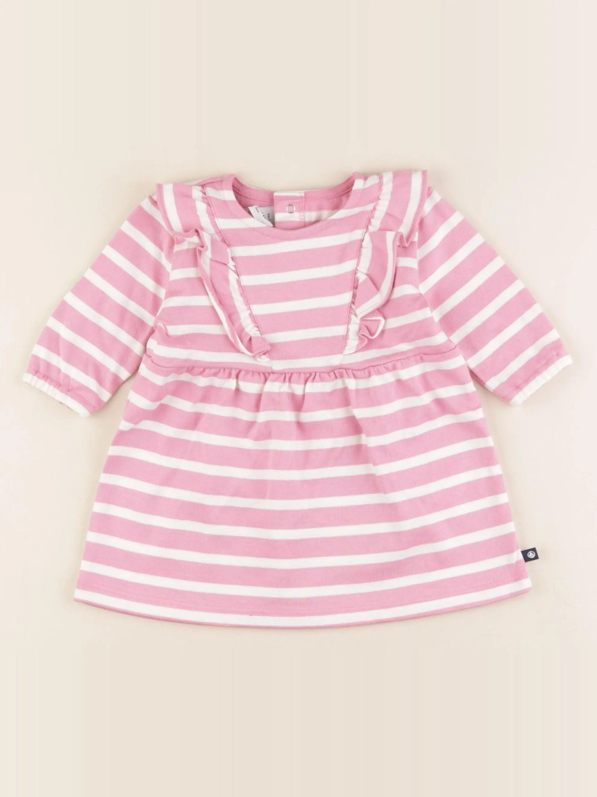 Petit Bateau - robe rose - 6 mois