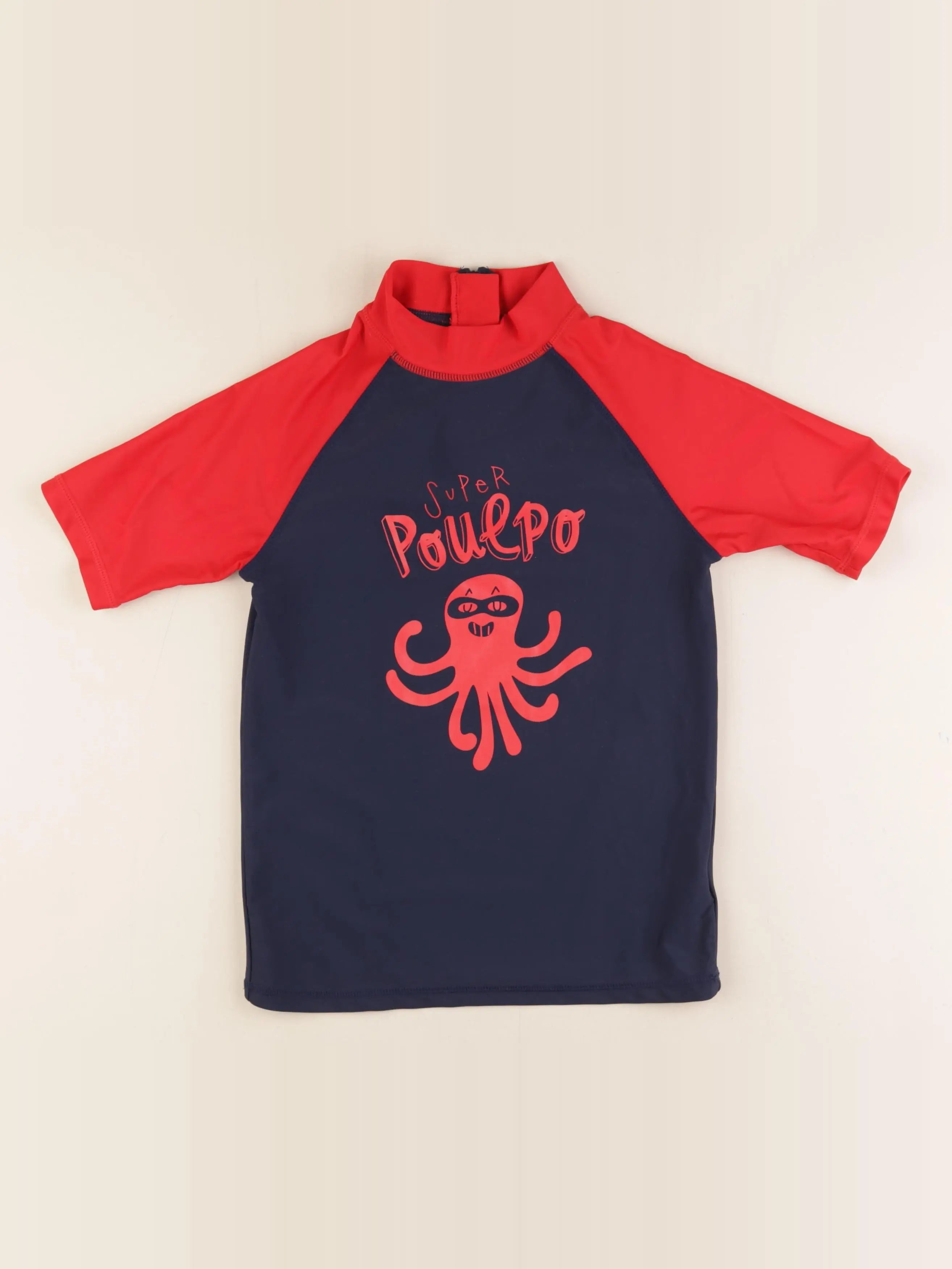 Vertbaudet - tee-shirt de bain bleu - 10 ans
