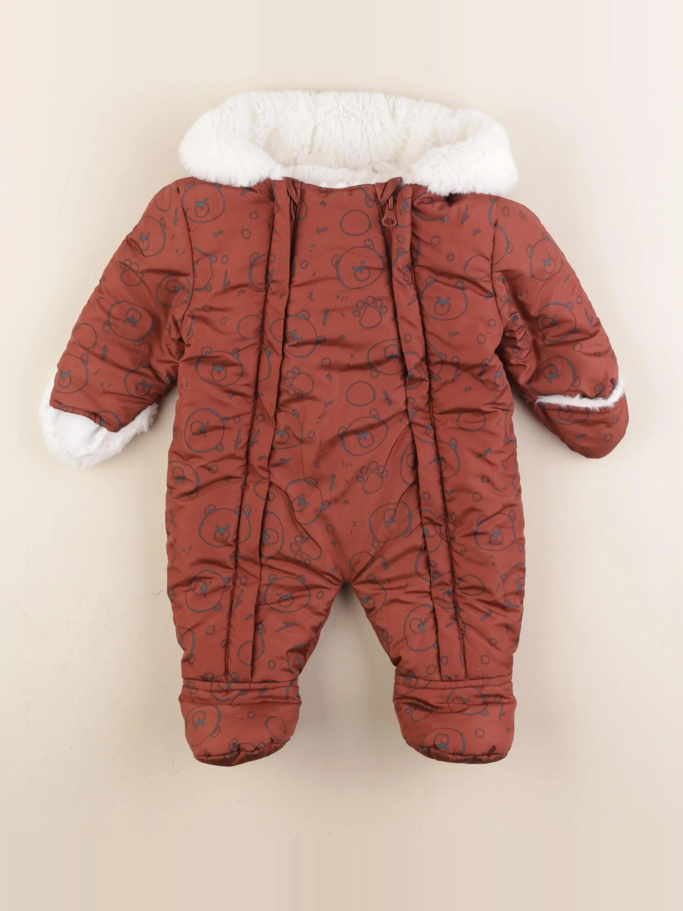 Vertbaudet - combi-pilote marron - 3 mois