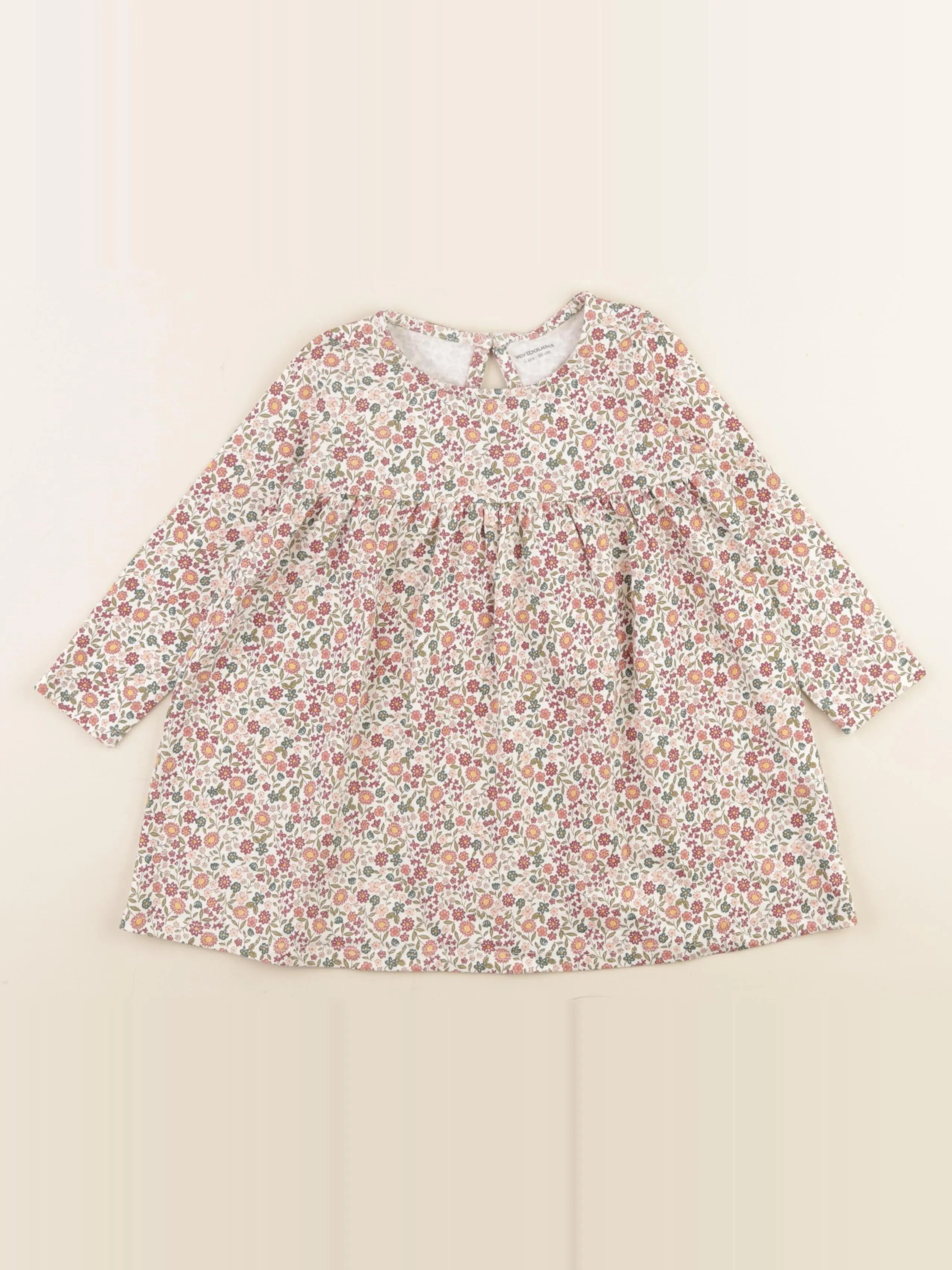 Vertbaudet - robe multicolore - 2 ans
