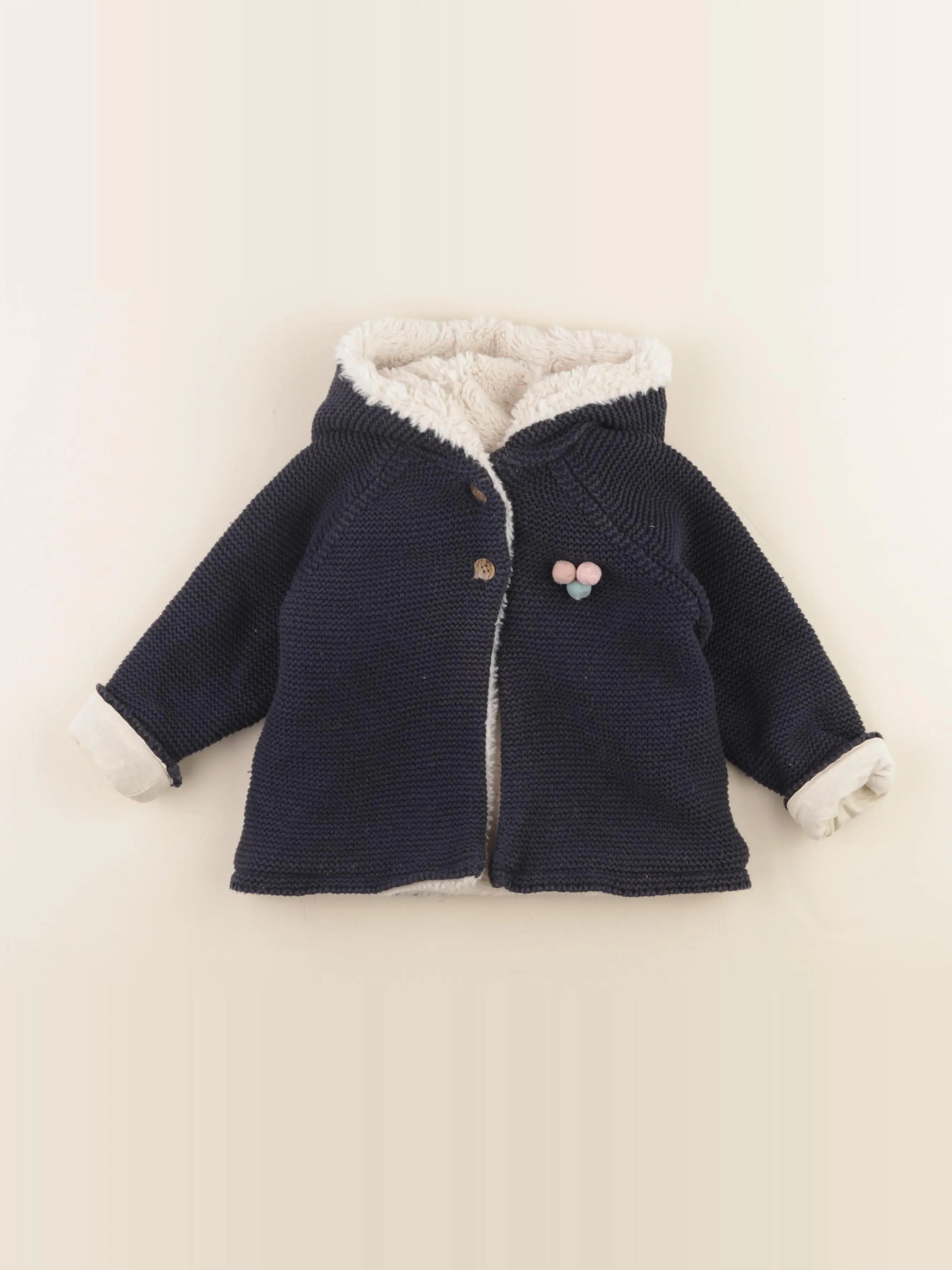 Vertbaudet - veste bleu - 24 mois