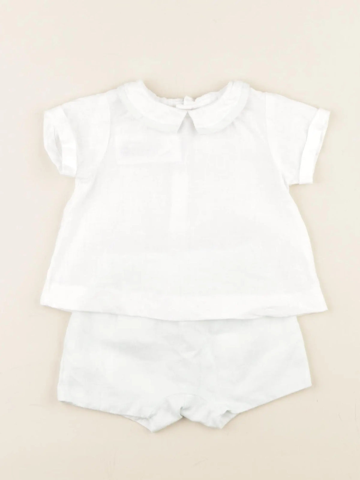 Jacadi - ensemble blanc, vert - 3 mois