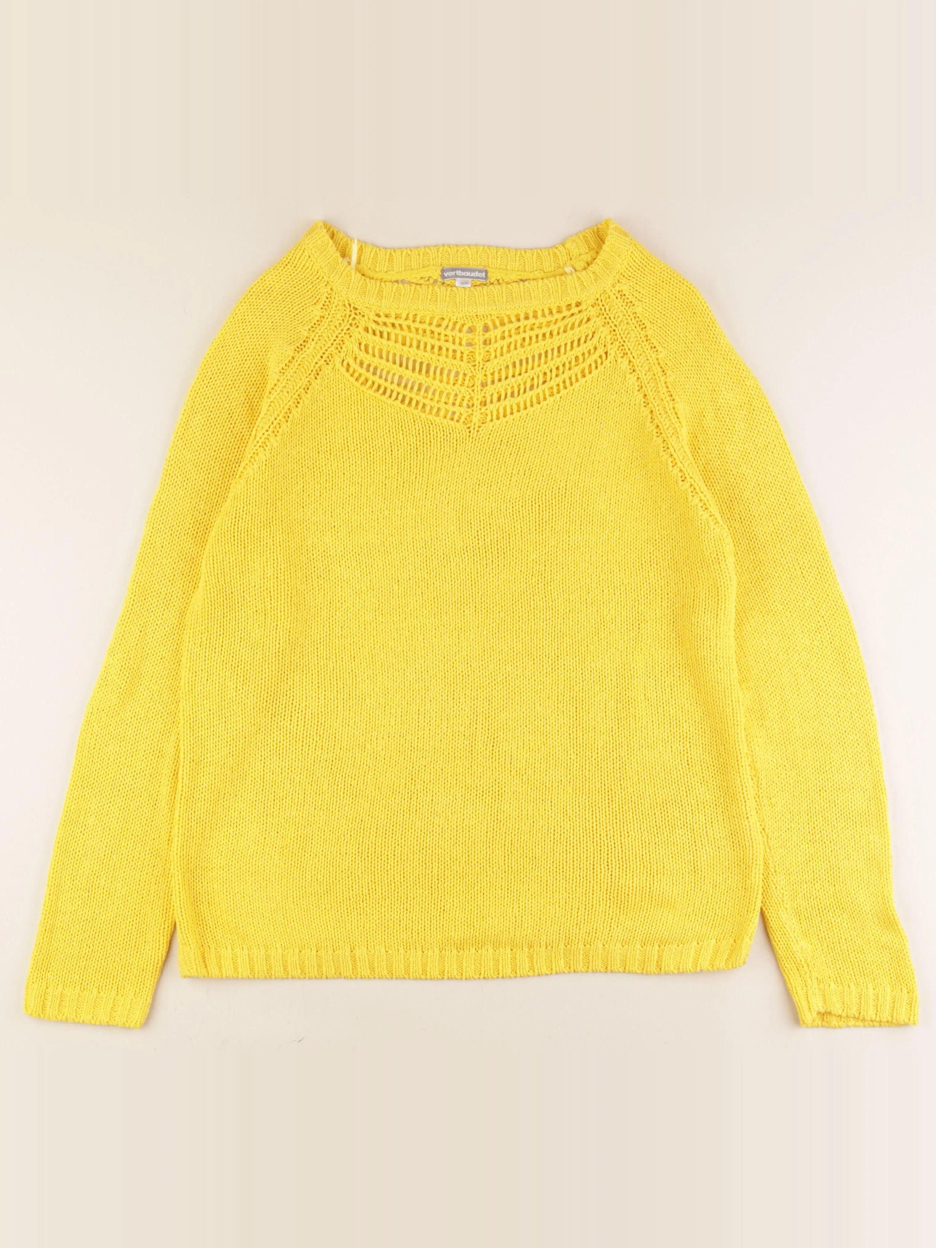 Vertbaudet - pull grossesse jaune - 38 à 40