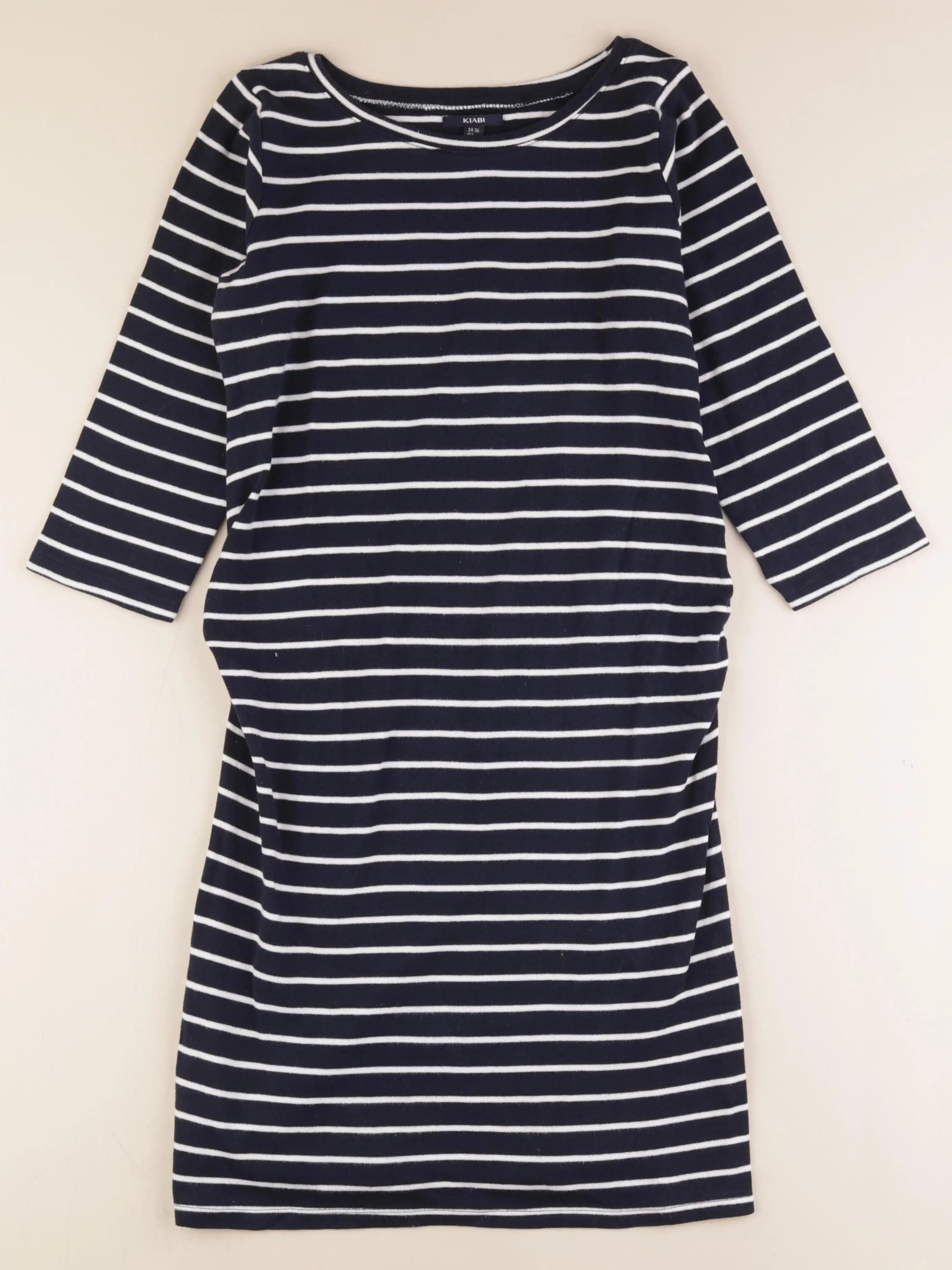 Kiabi - robe grossesse bleu, blanc - 34 à 36