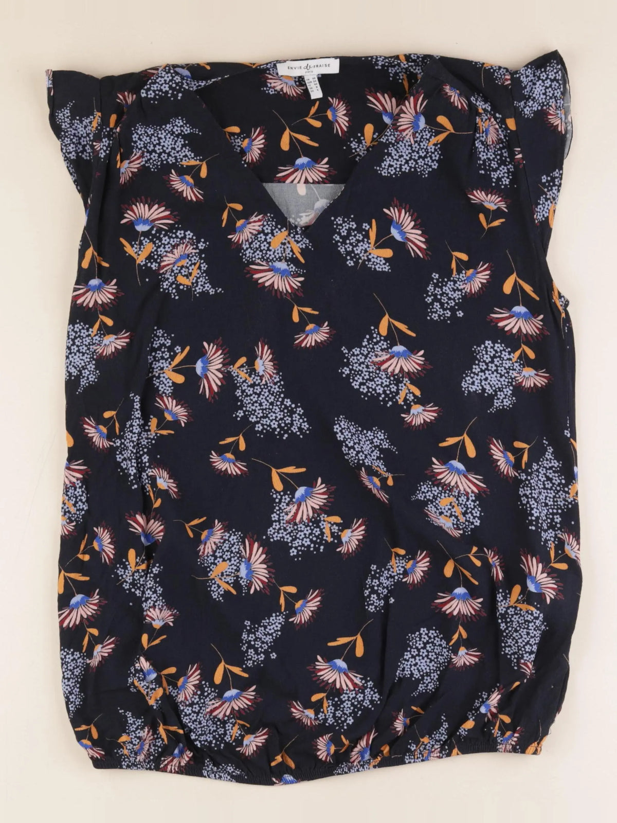 Envie de fraise - blouse grossesse bleu - 36