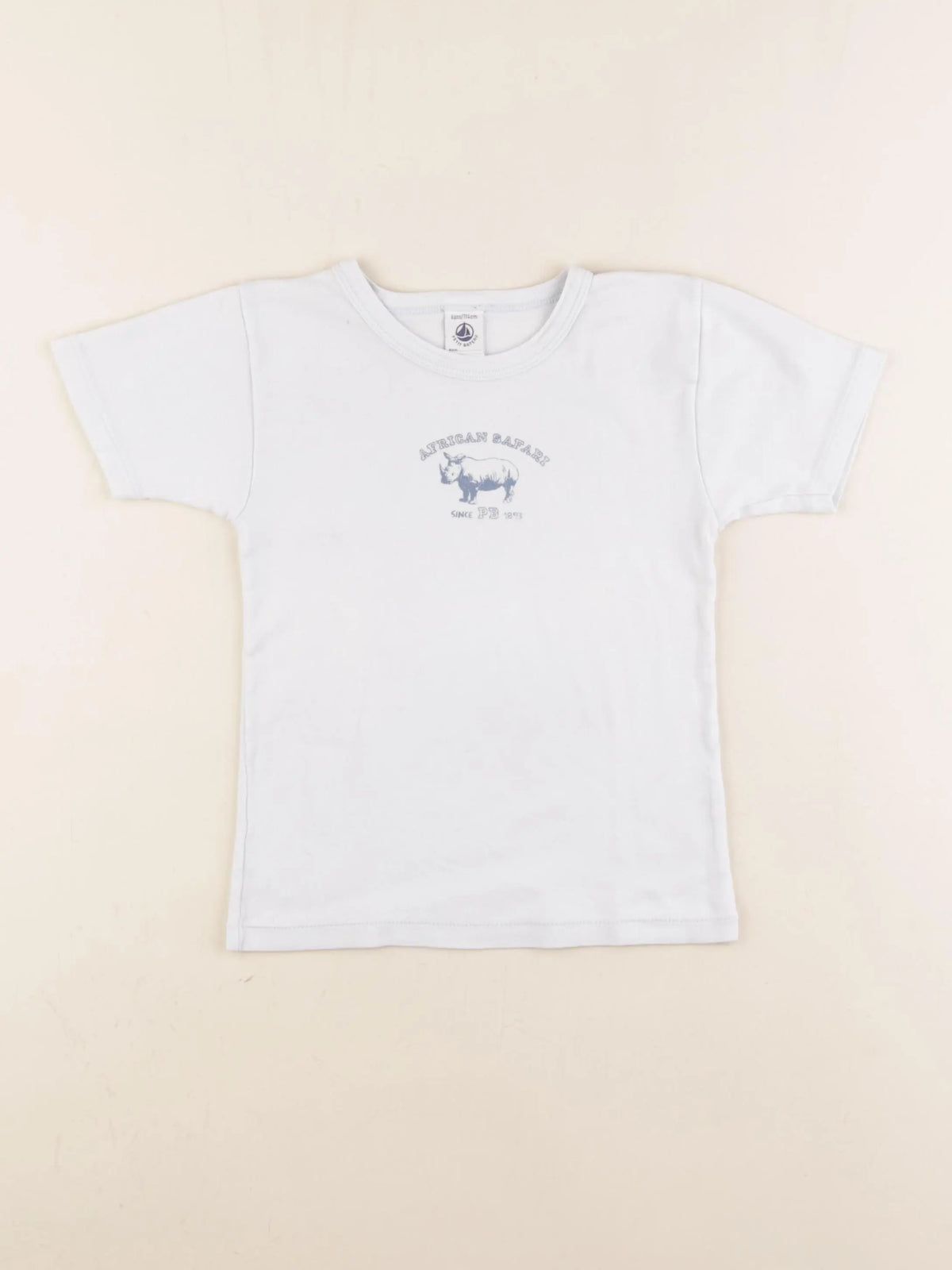 Petit Bateau - maillot de corps bleu - 6 ans