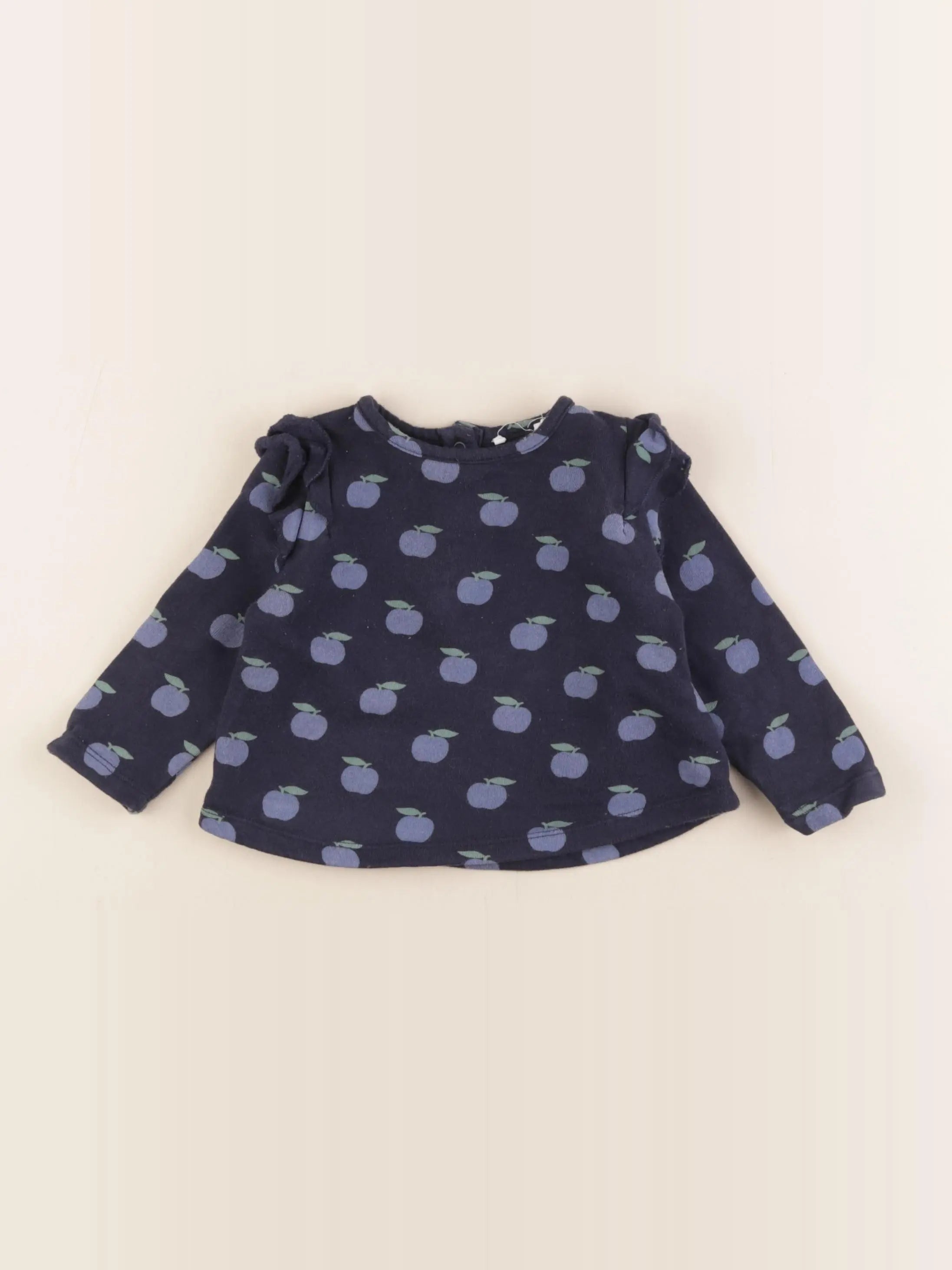 Boutchou - sweat bleu - 9 mois
